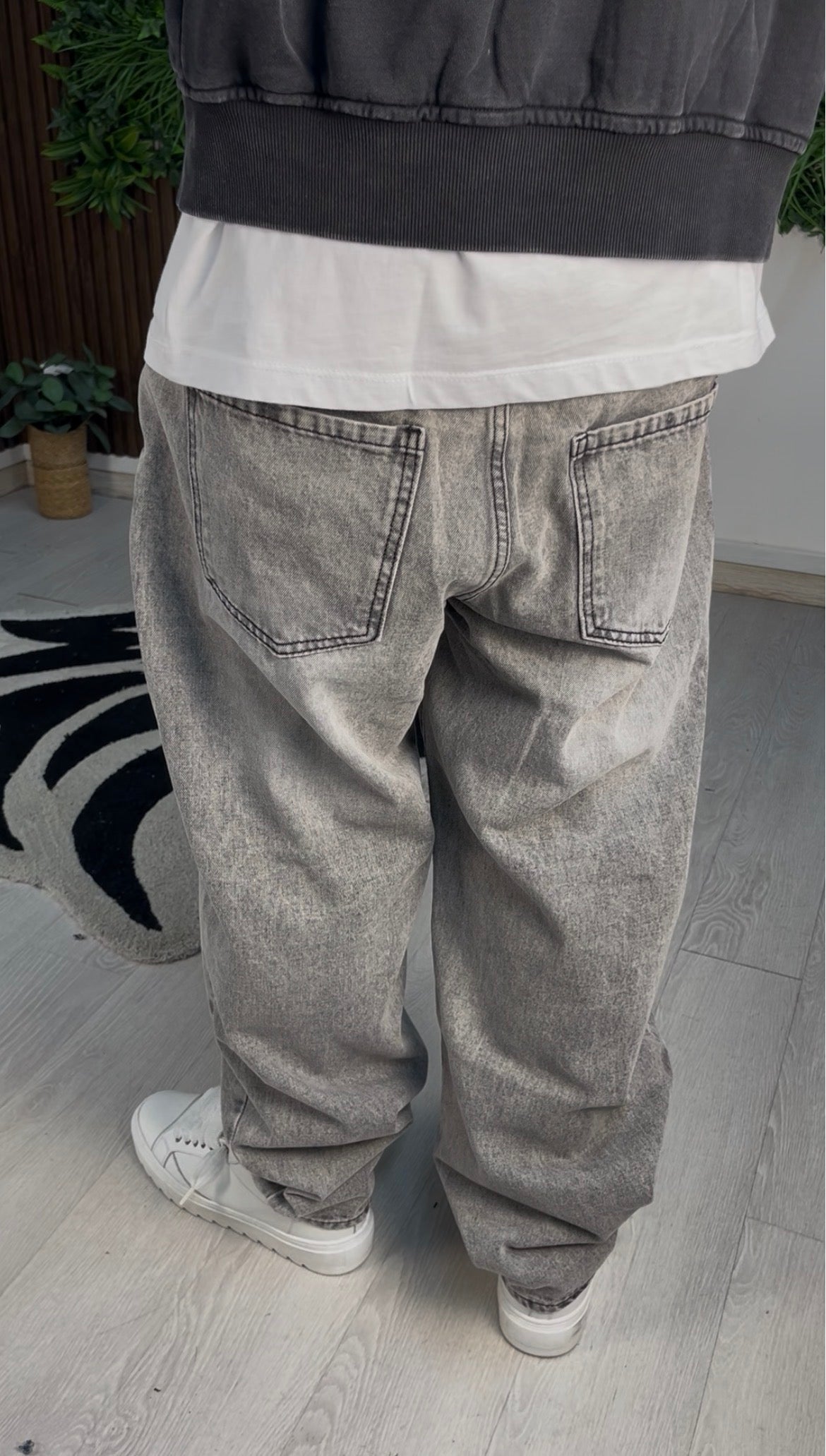 JEANS BALLOON GREY