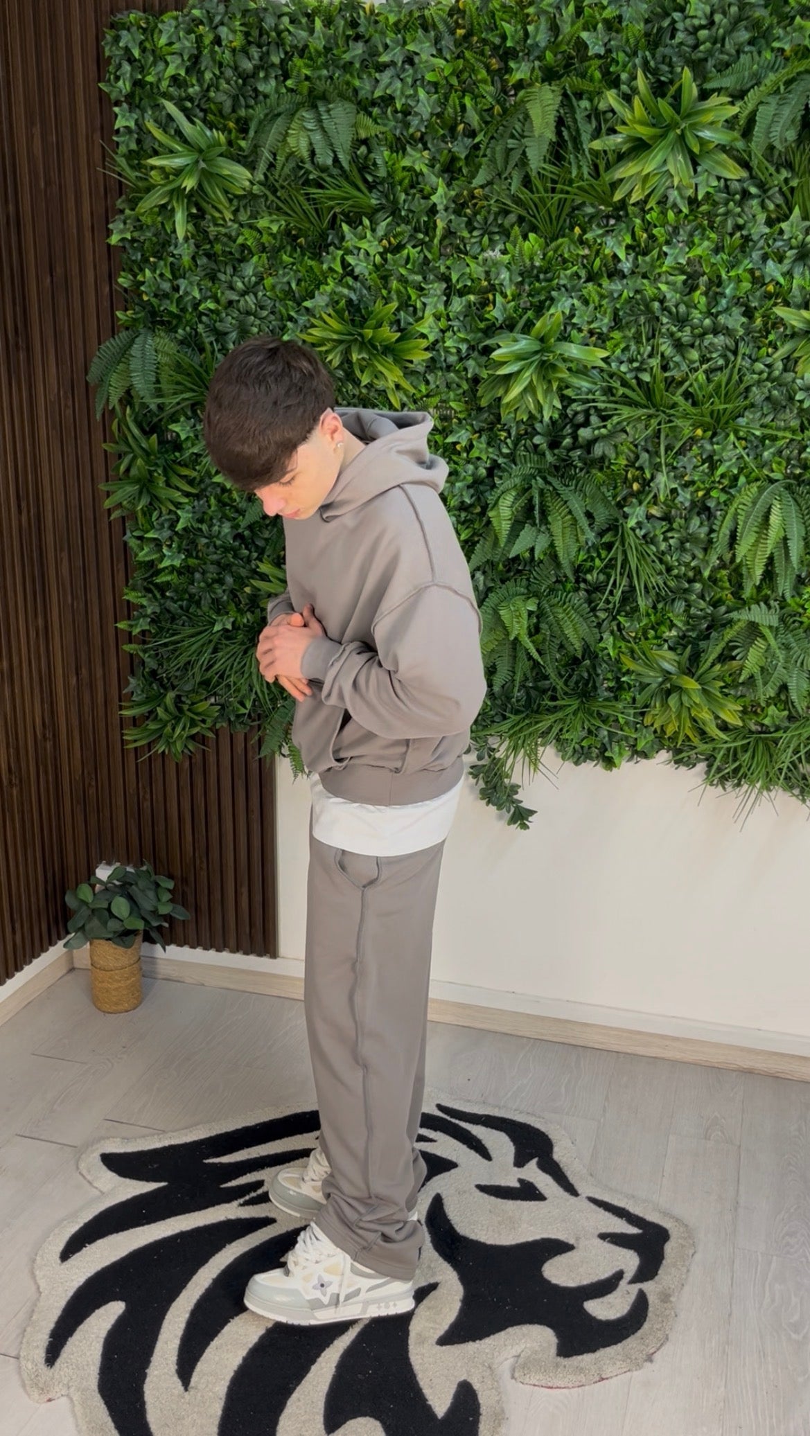 TRACKSUIT FLARE REVERSE GRIGIO SCURO