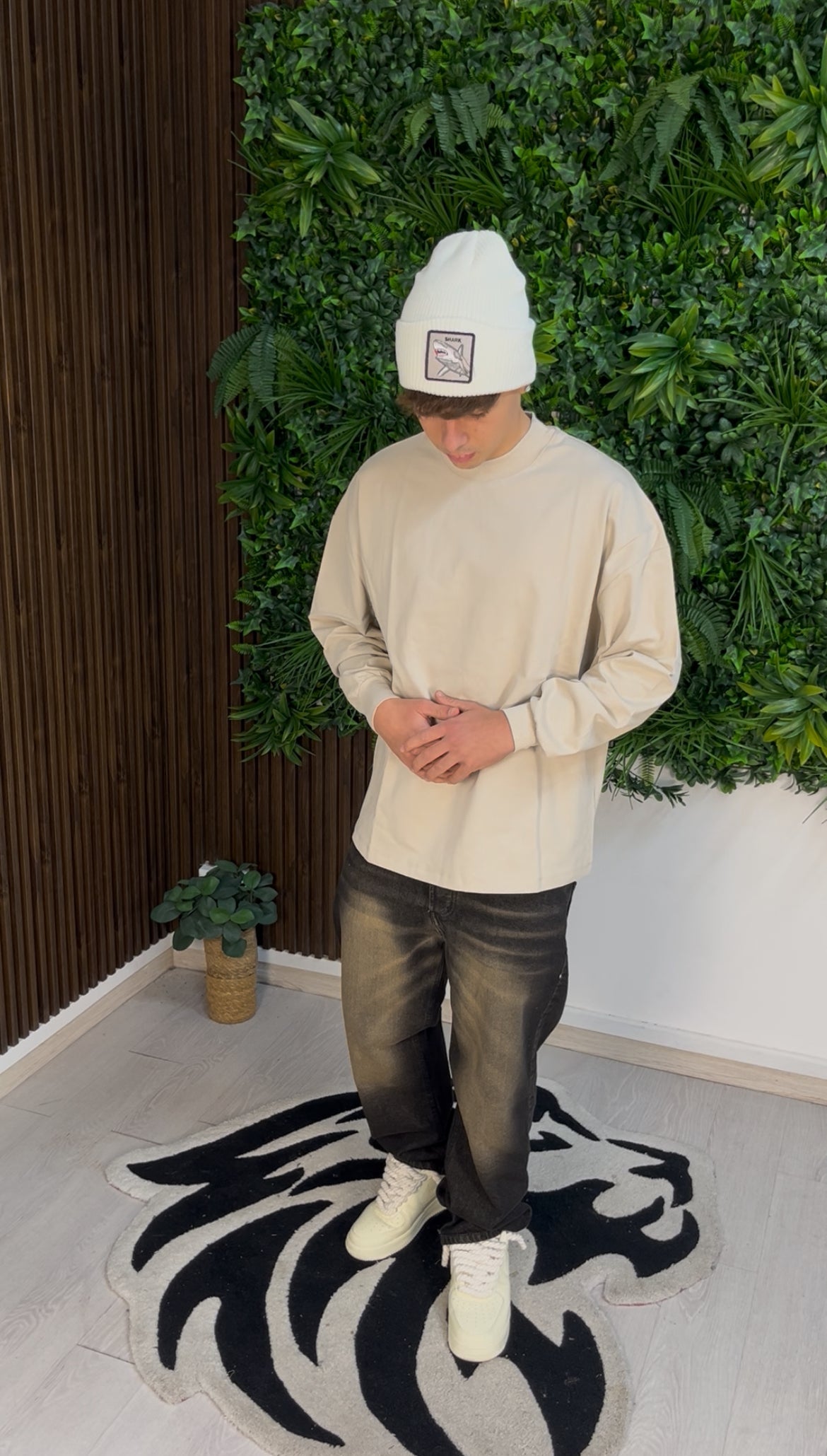LONGSLEEVE SLIM CUFF BEIGE