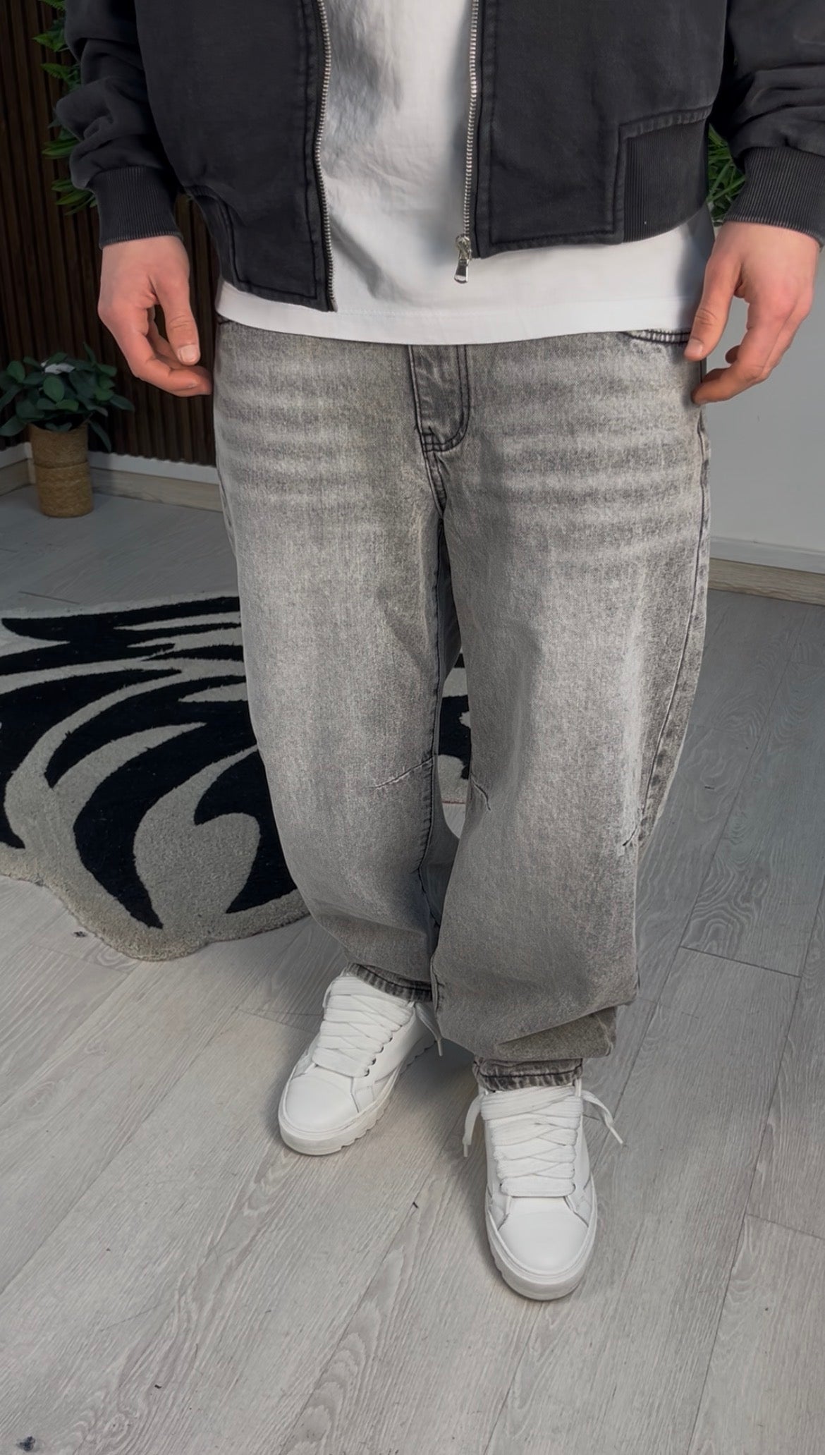 JEANS BALLOON GREY