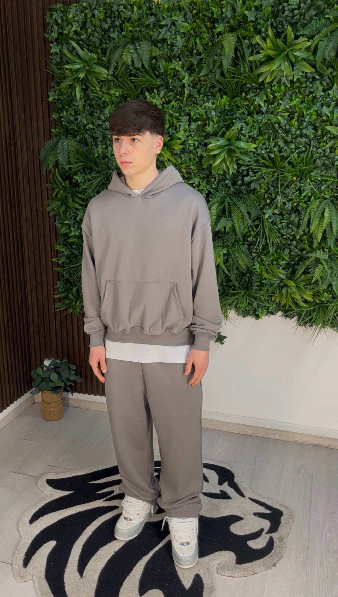 TRACKSUIT FLARE REVERSE GRIGIO SCURO