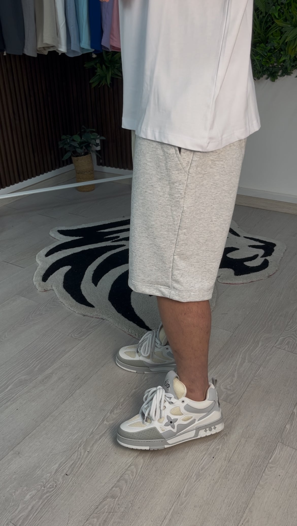 PANTALONCINO GRIGIO CHIARO