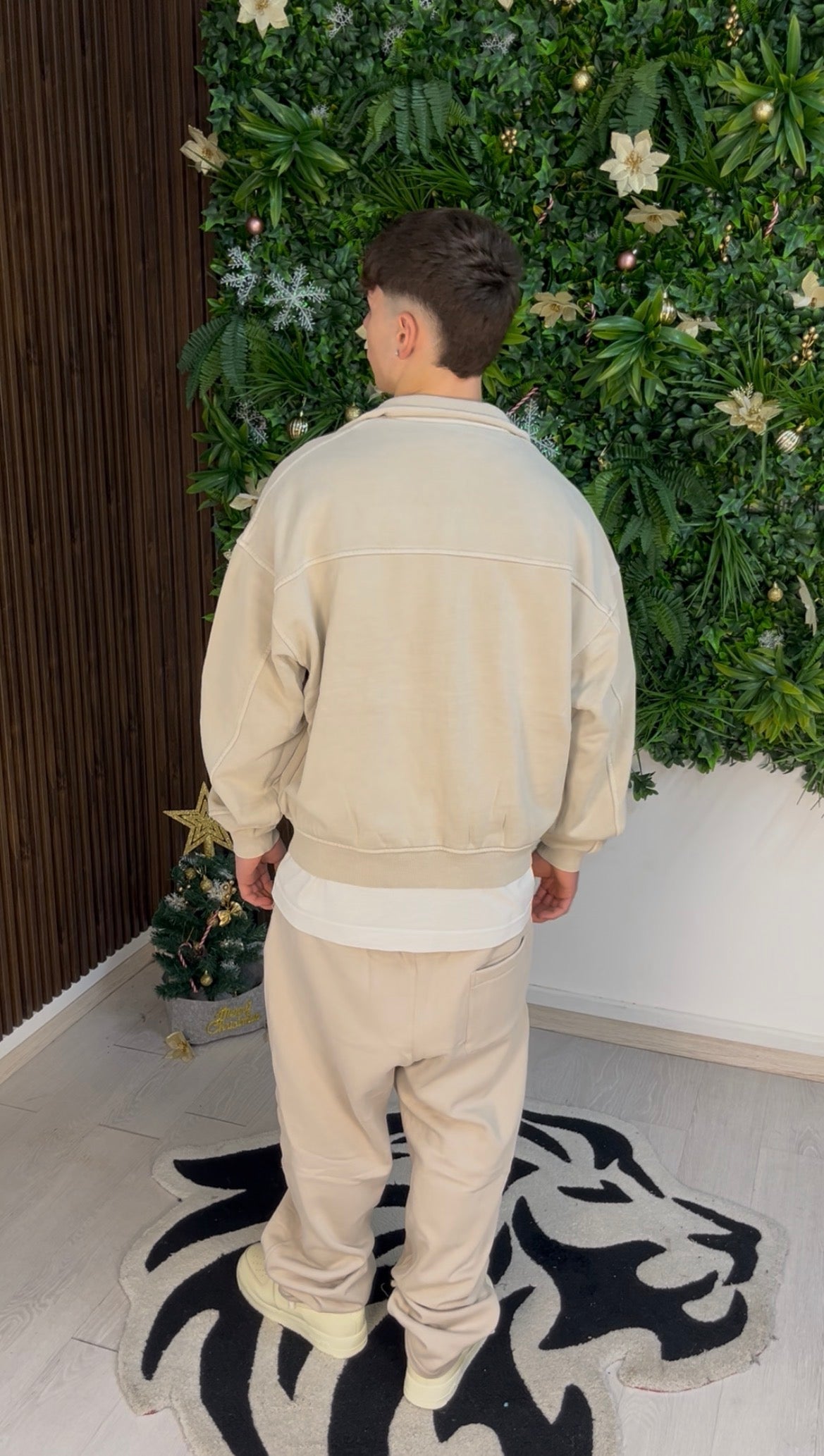 WASHED BALOON PANTS BEIGE
