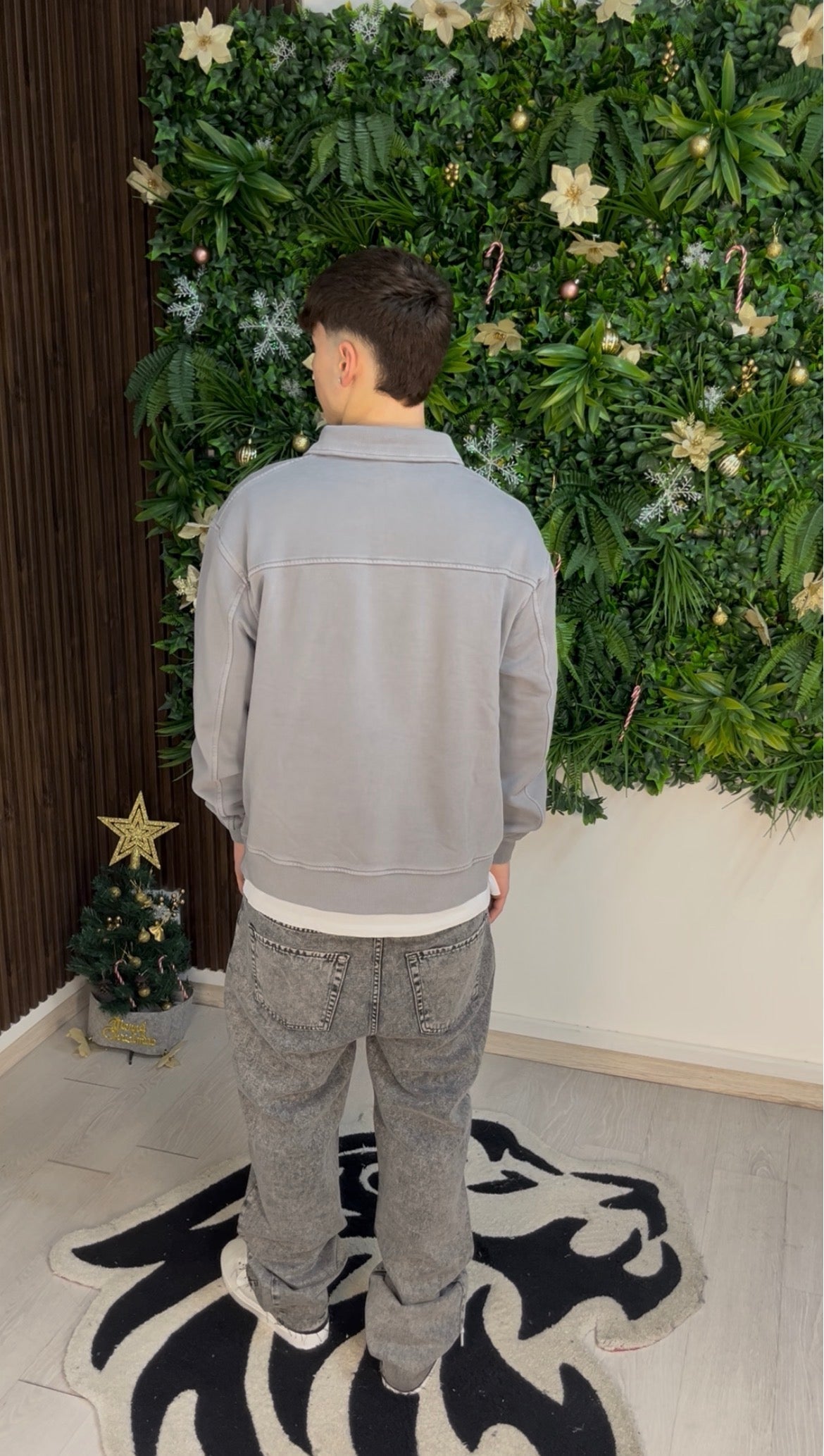 JEANS FLARE DARK GREY