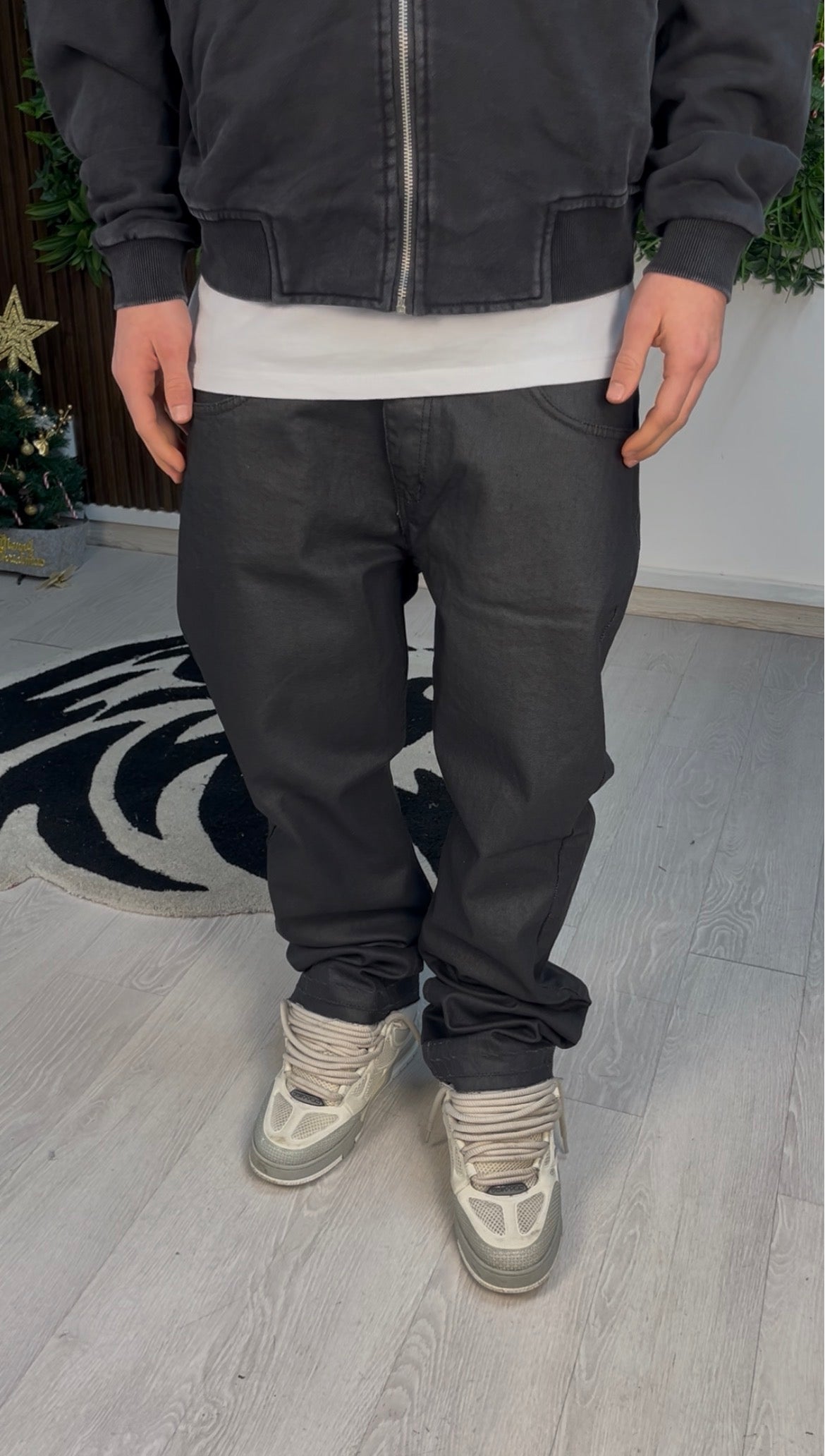 JEANS FLARE WAXED