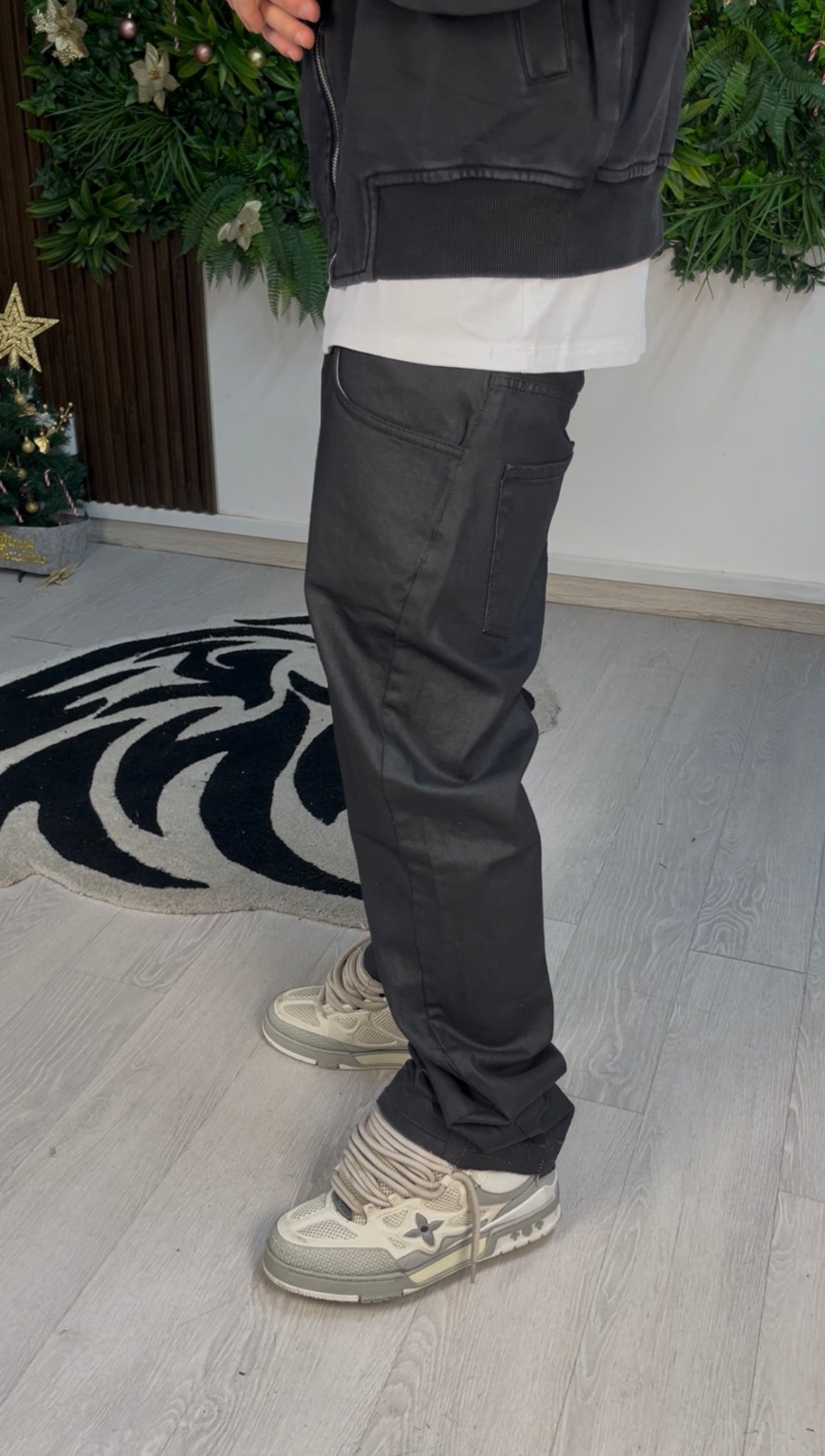 JEANS FLARE WAXED