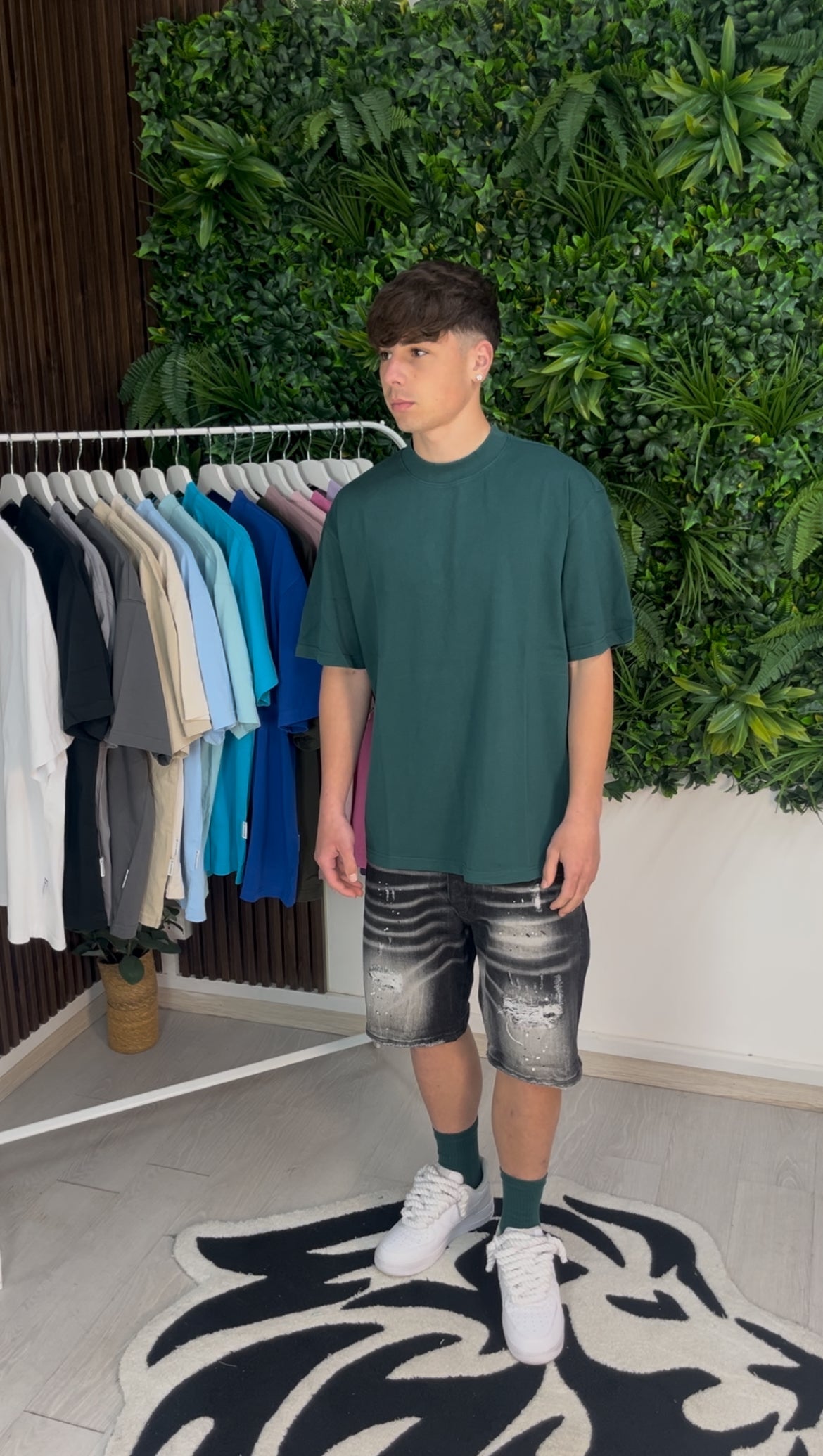 T-SHIRT PREMIUM SEMI-OVER VERDE