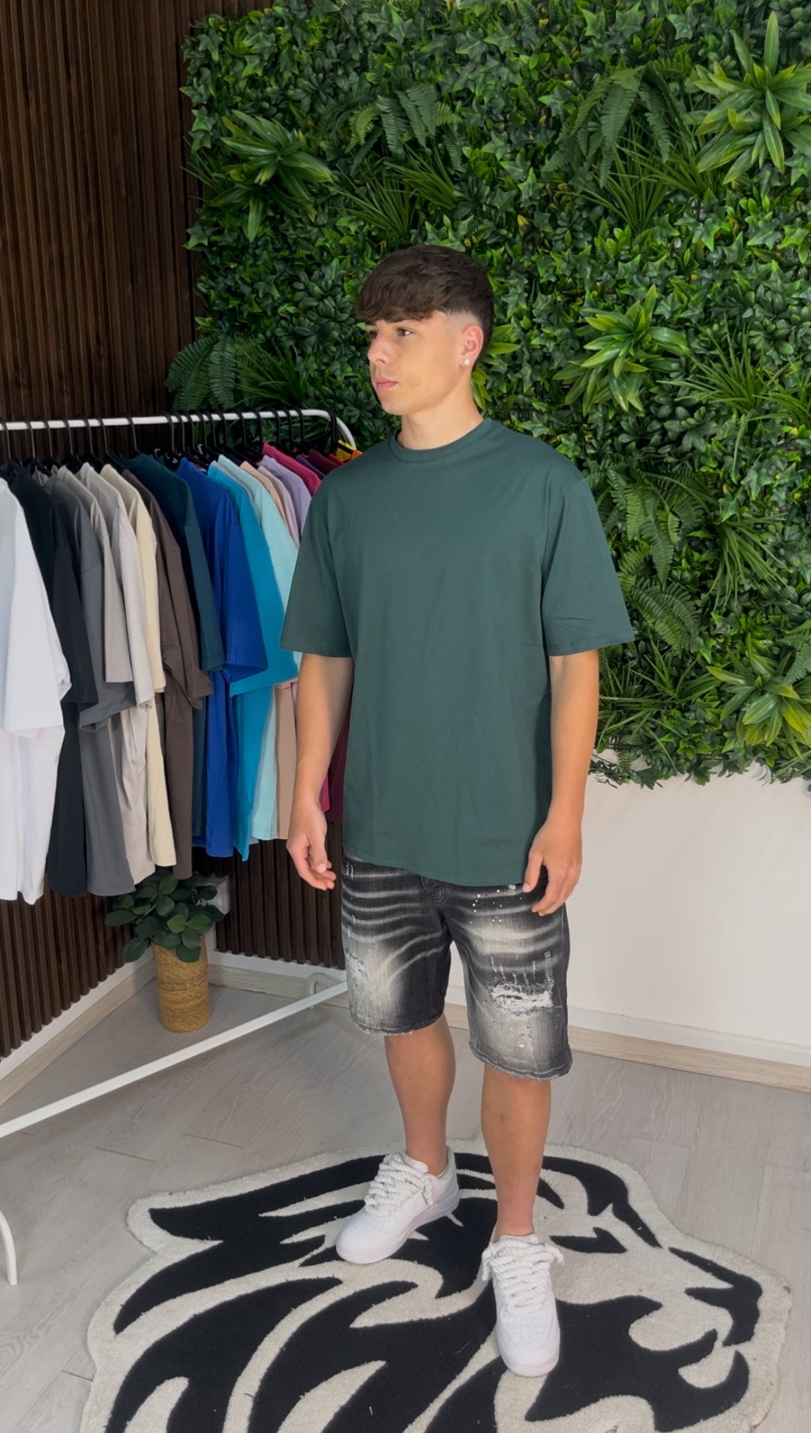 T-SHIRT GIROCOLLO VERDE