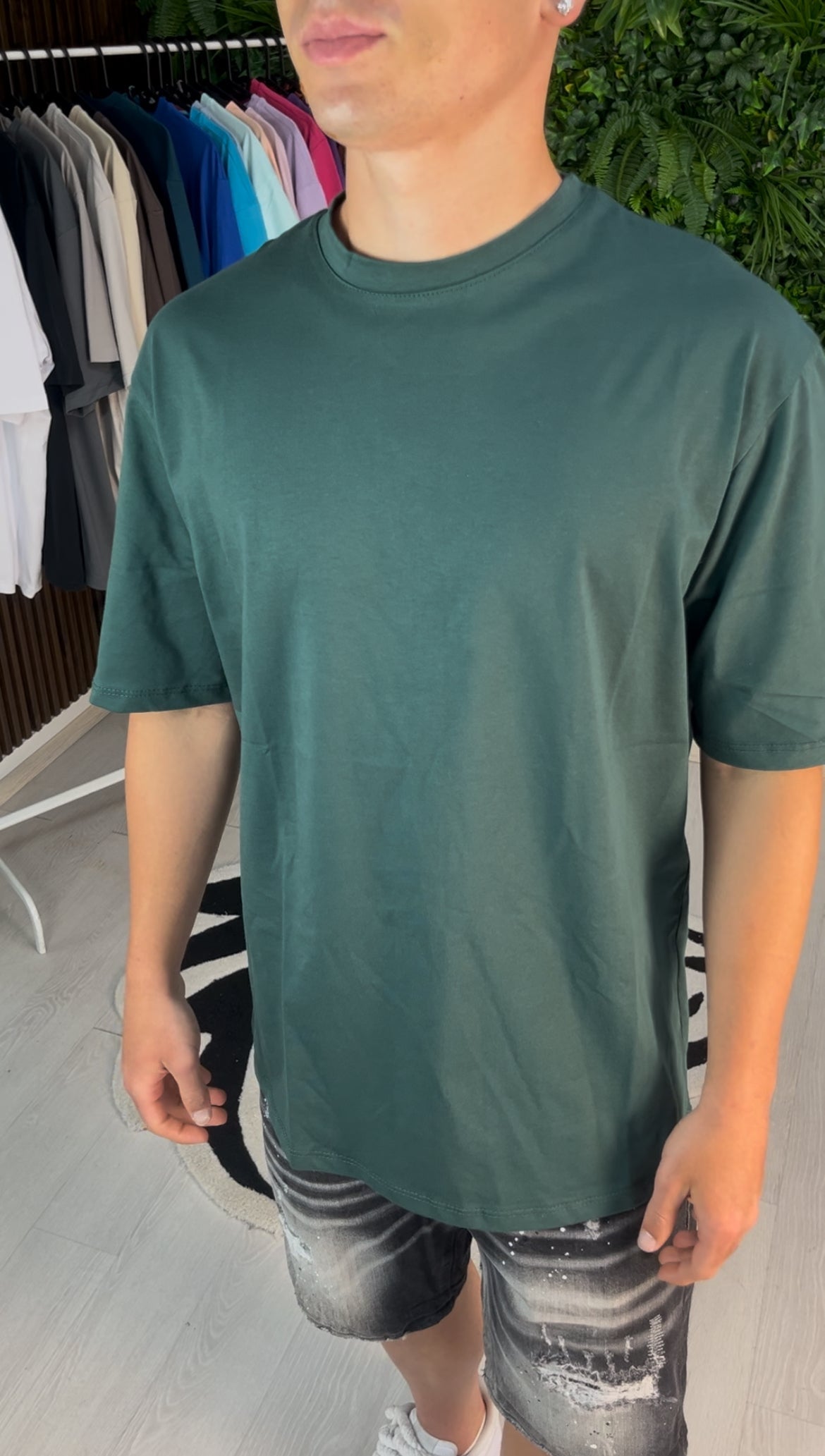 T-SHIRT GIROCOLLO VERDE