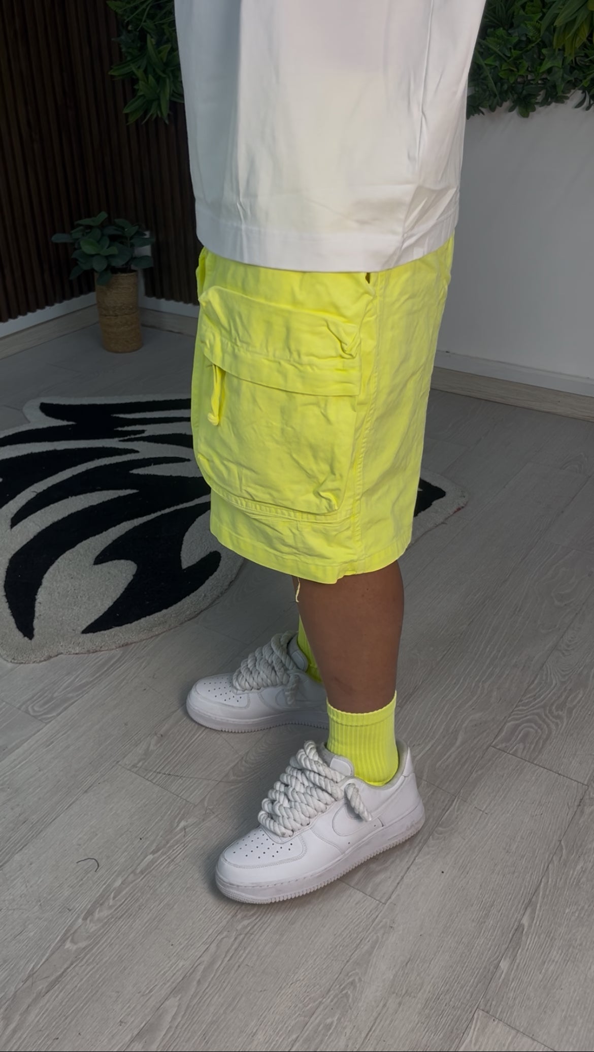 FRONT CARGO CORTI GIALLO FLUO