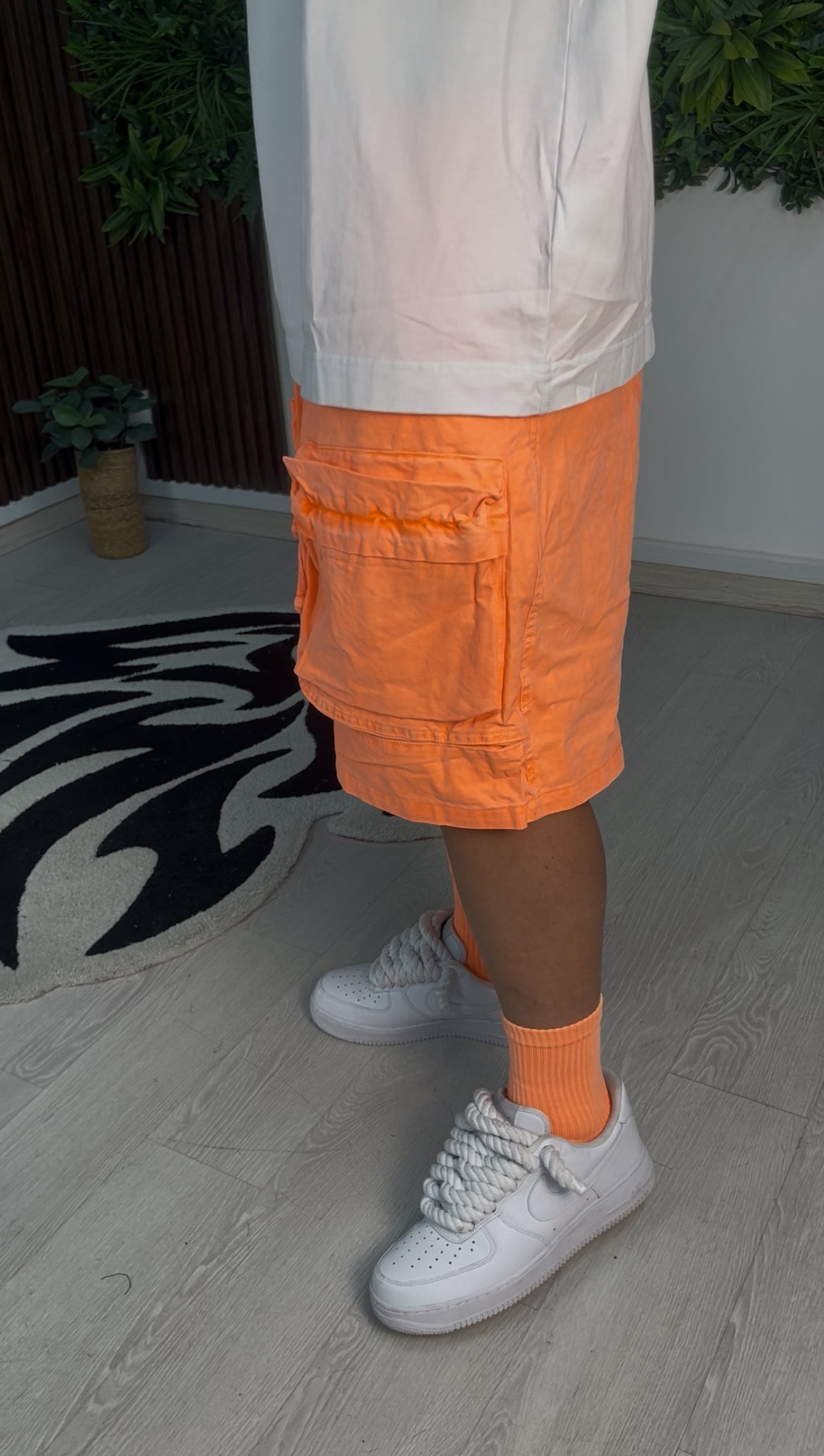 CALZINI ARANCIONE FLUO