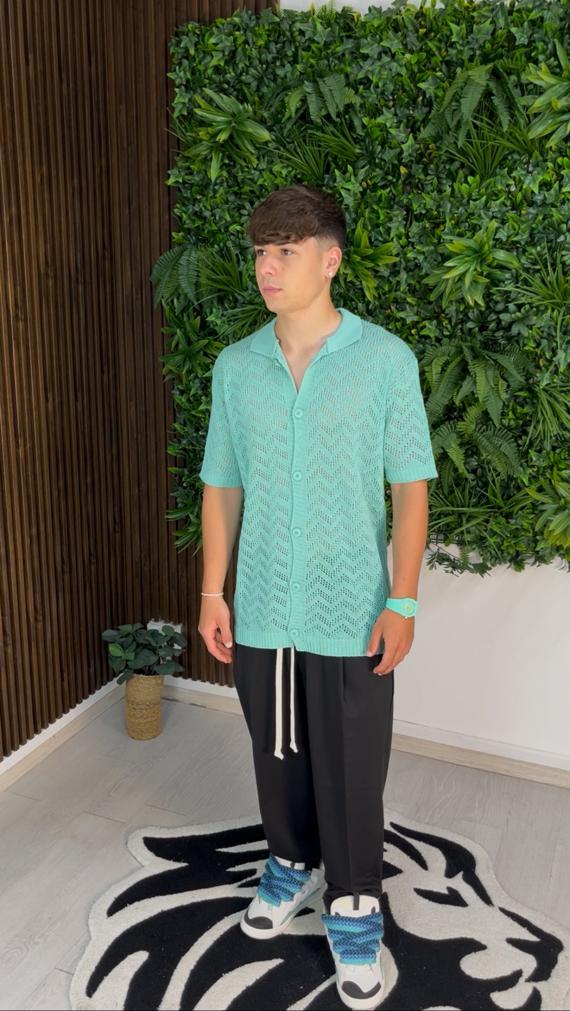 CARDIGAN VERDE ACQUA