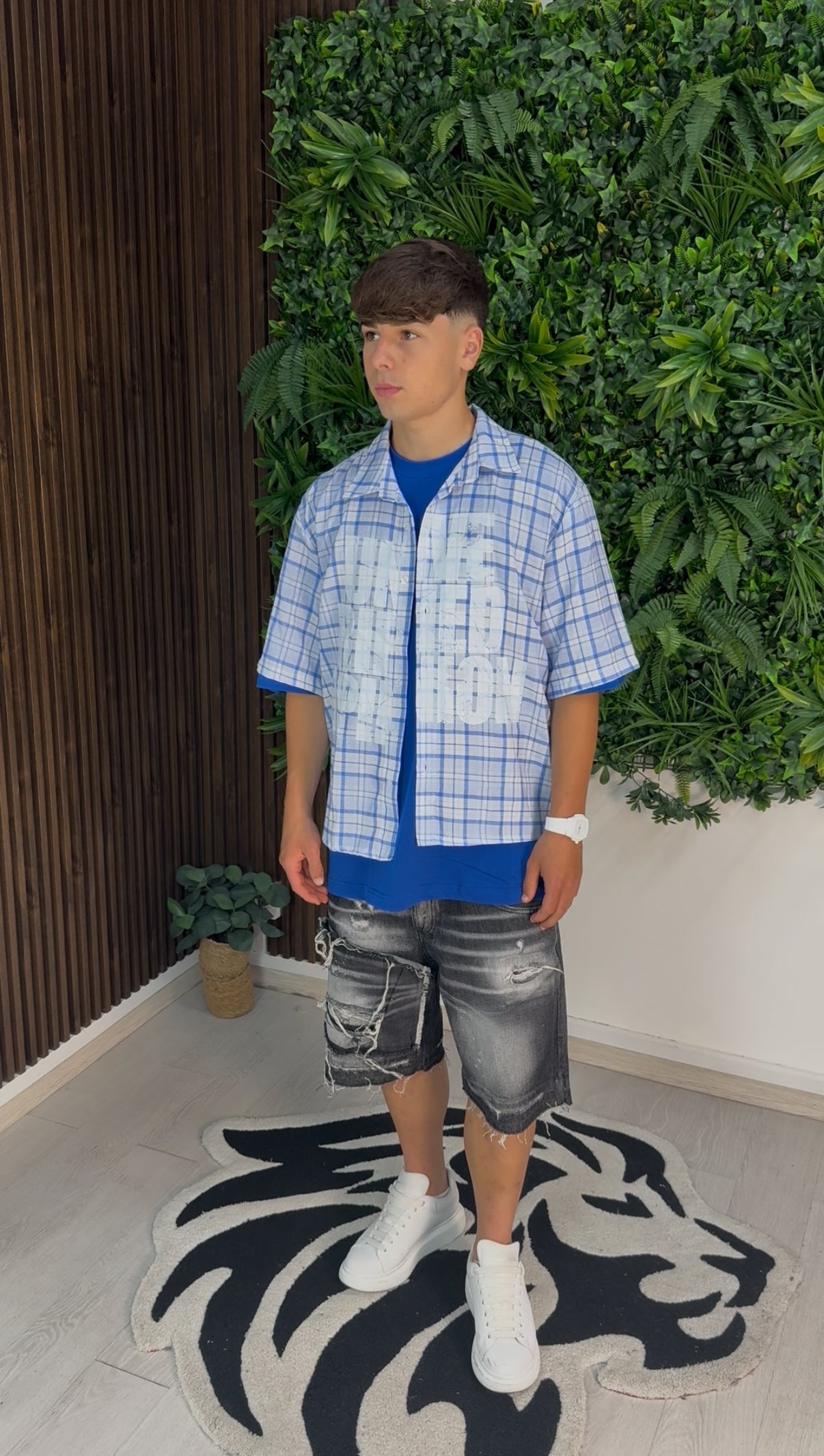 CAMICIA UNVERIFIED BLU