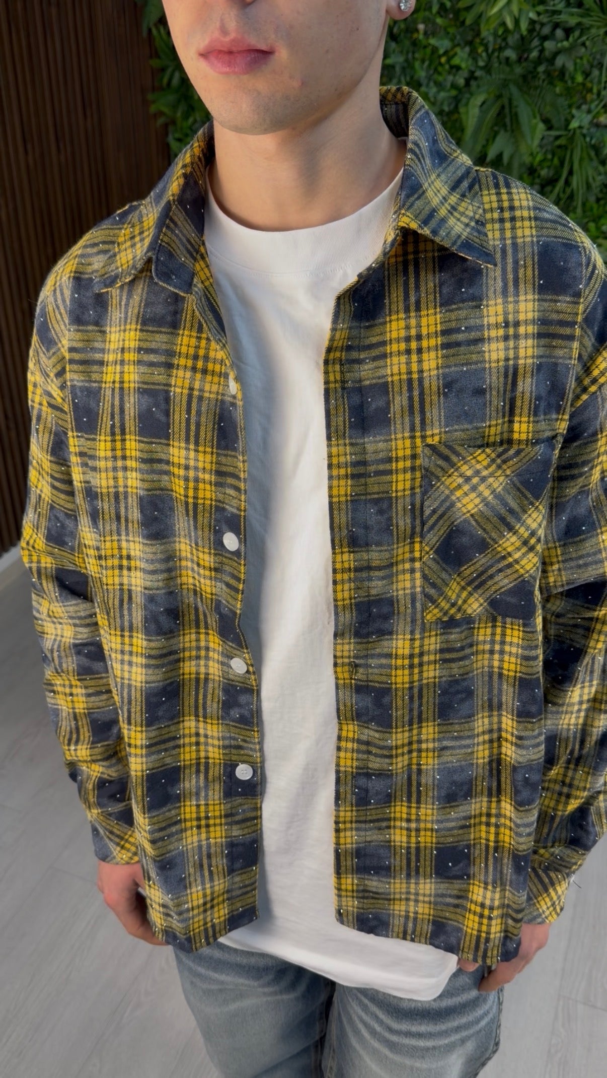 CAMICIA DUSTY STRASS GIALLA