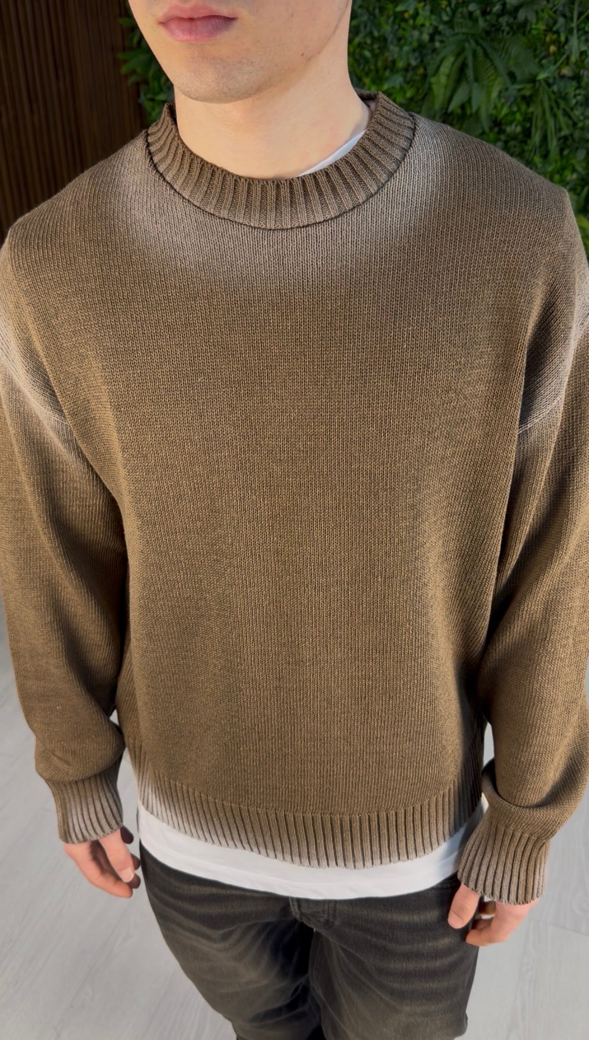 MAGLIONCINO SMOKE BROWN