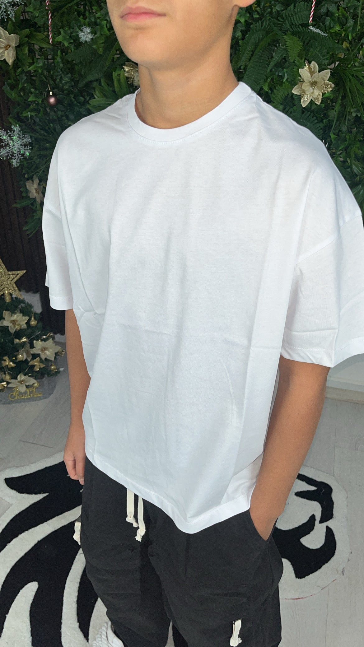T-SHIRT GIROCOLLO BIANCA