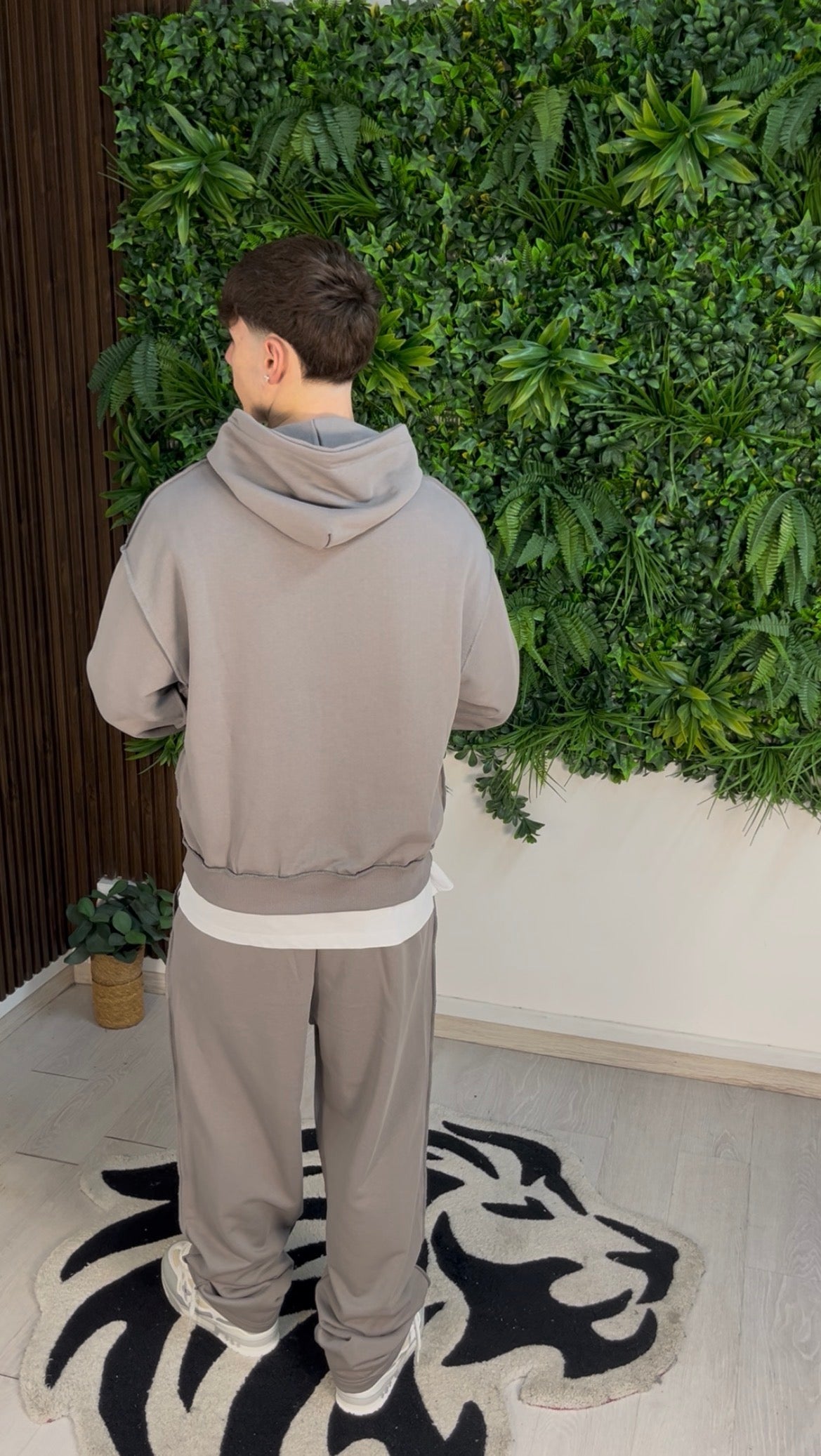 TRACKSUIT FLARE REVERSE GRIGIO SCURO