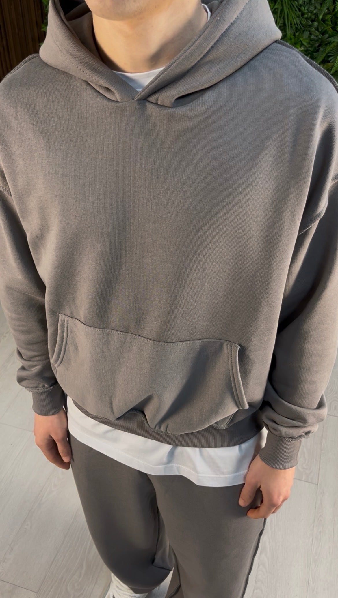 TRACKSUIT FLARE REVERSE GRIGIO SCURO