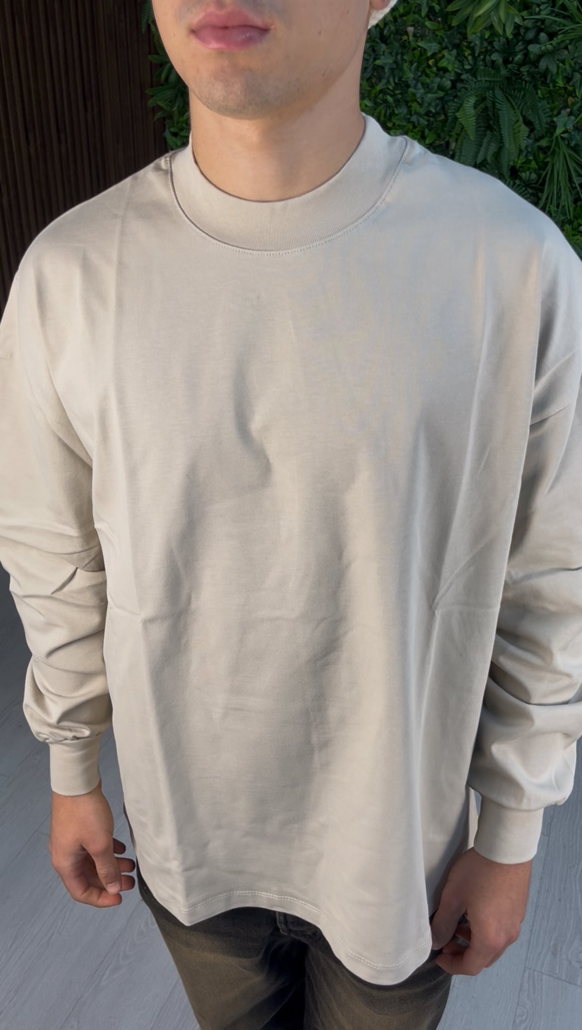 LONGSLEEVE SLIM CUFF BEIGE