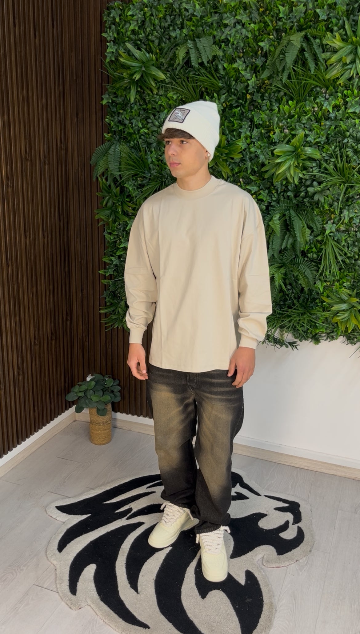 LONGSLEEVE SLIM CUFF BEIGE