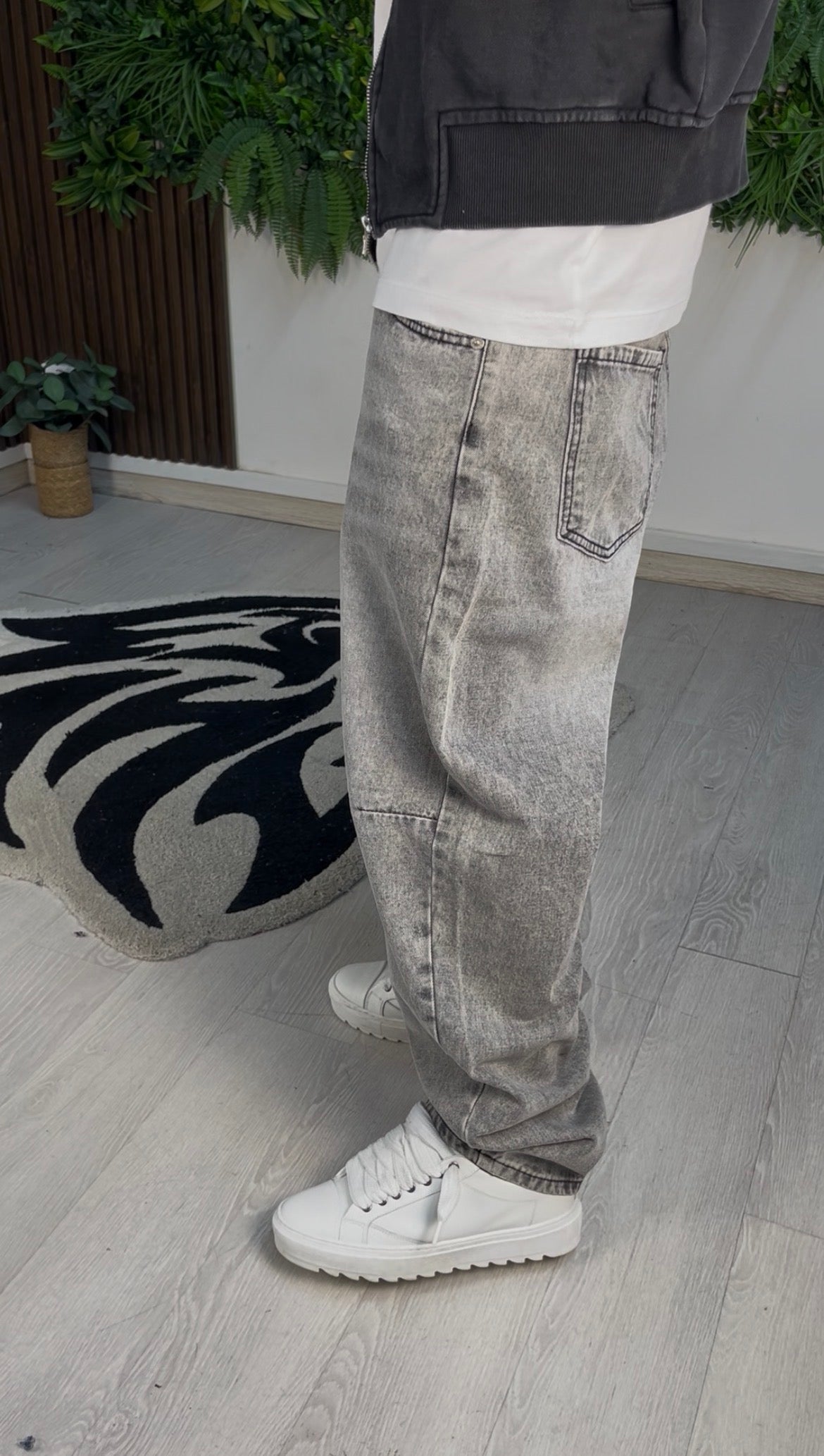 JEANS BALLOON GREY