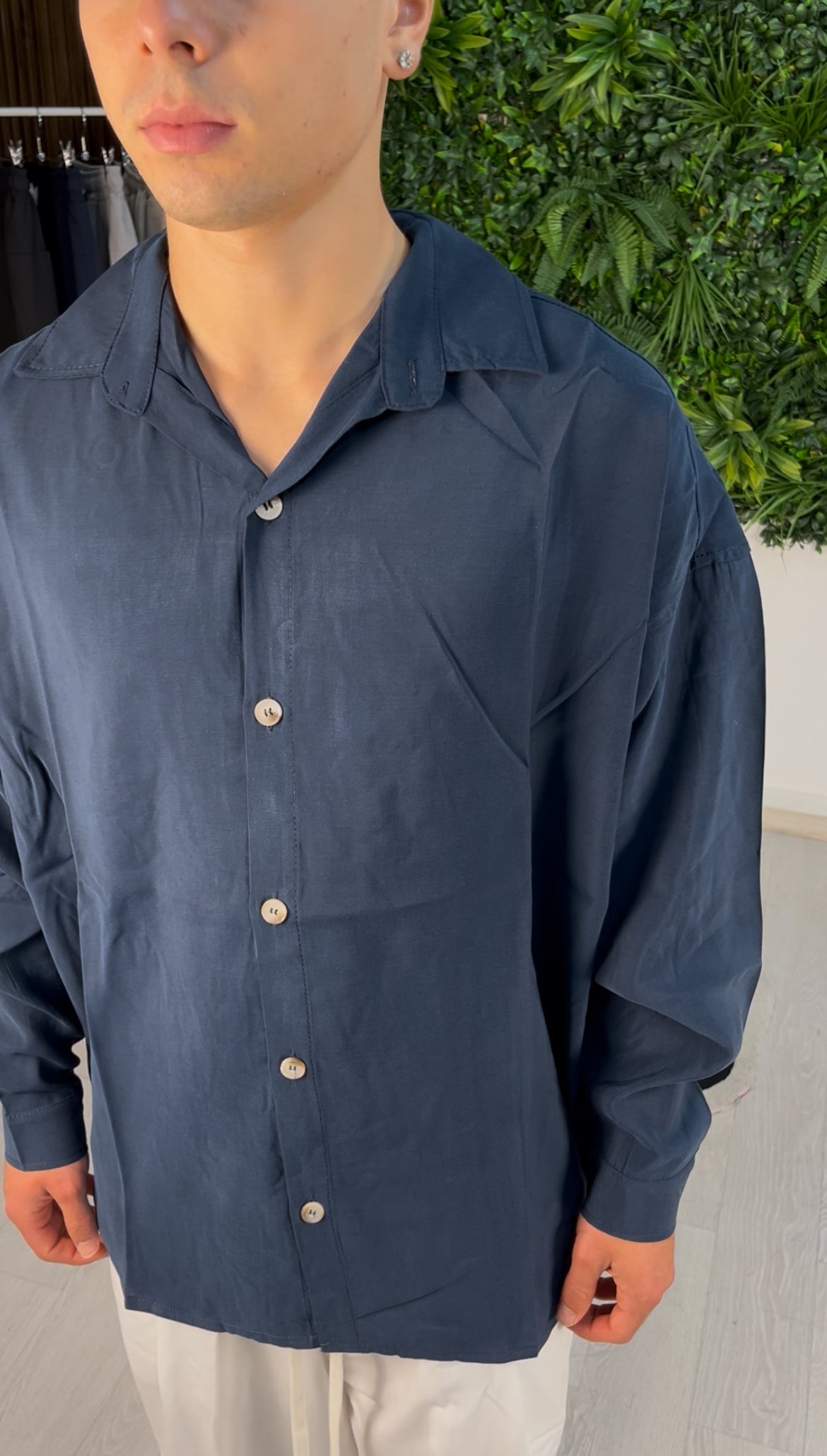 CAMICIA ELEGANT OVER BLU NOTTE