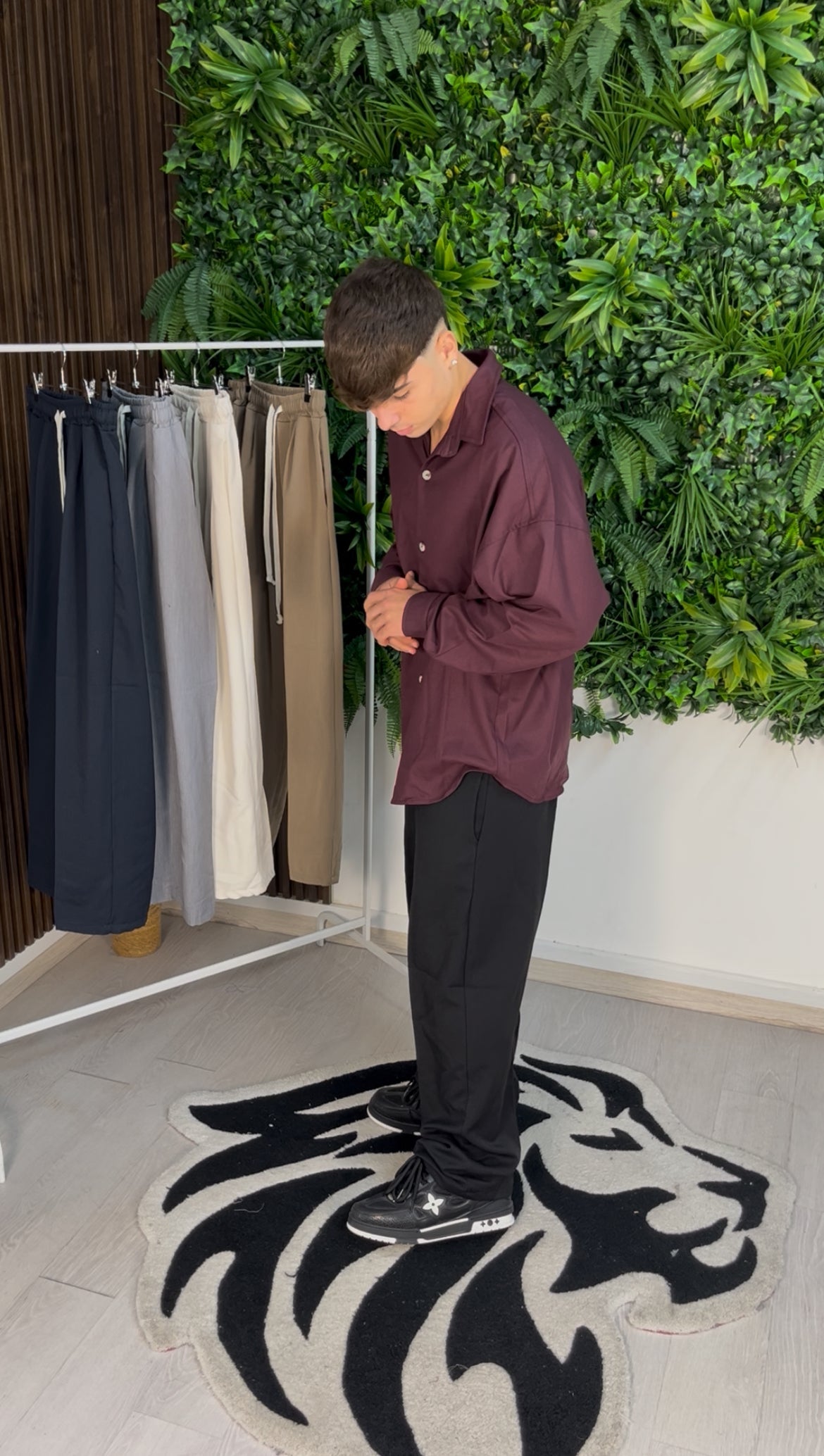 CAMICIA ELEGANT OVER BORDEAUX