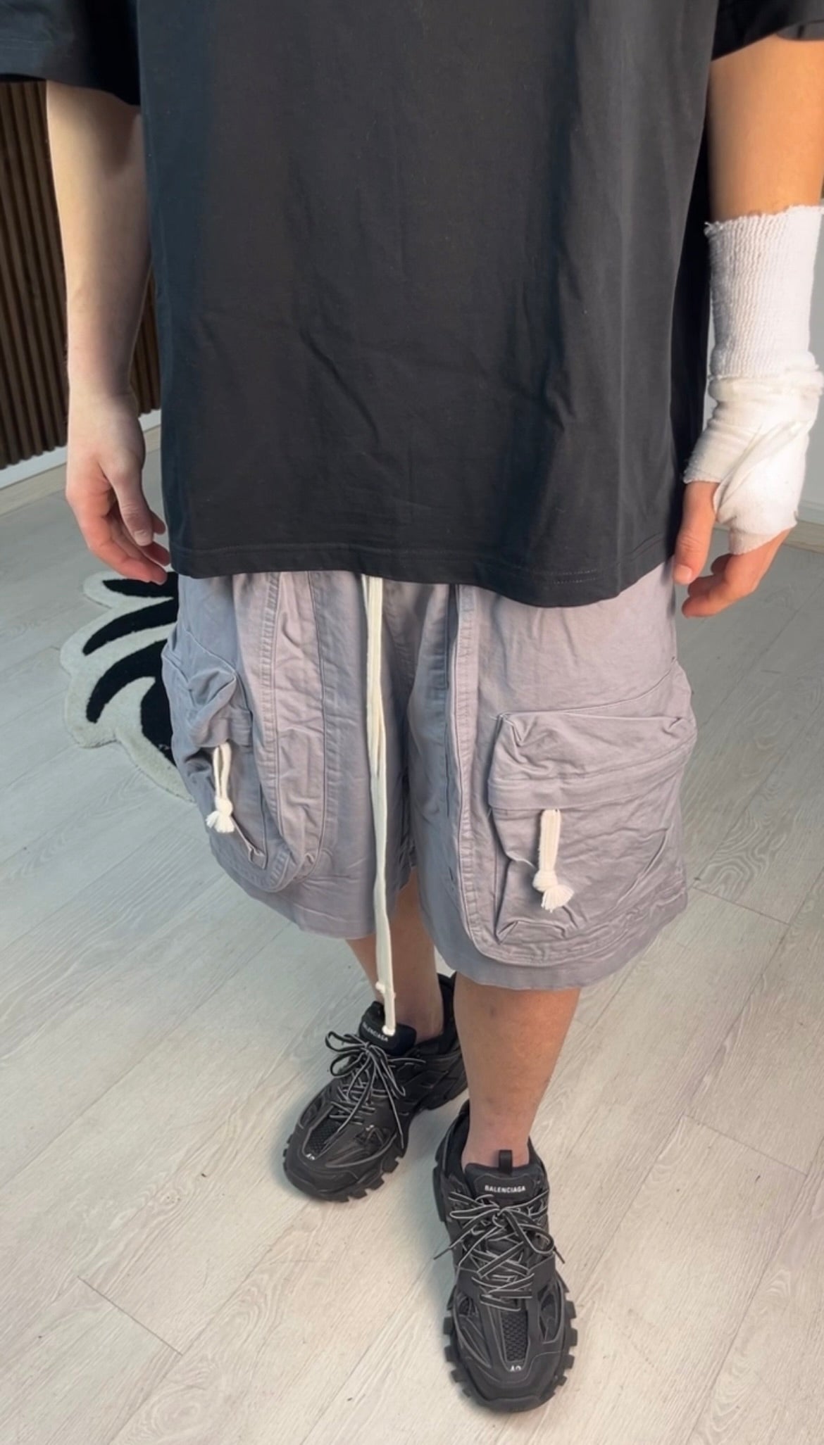 FRONT CARGO CORTO GRIGIO