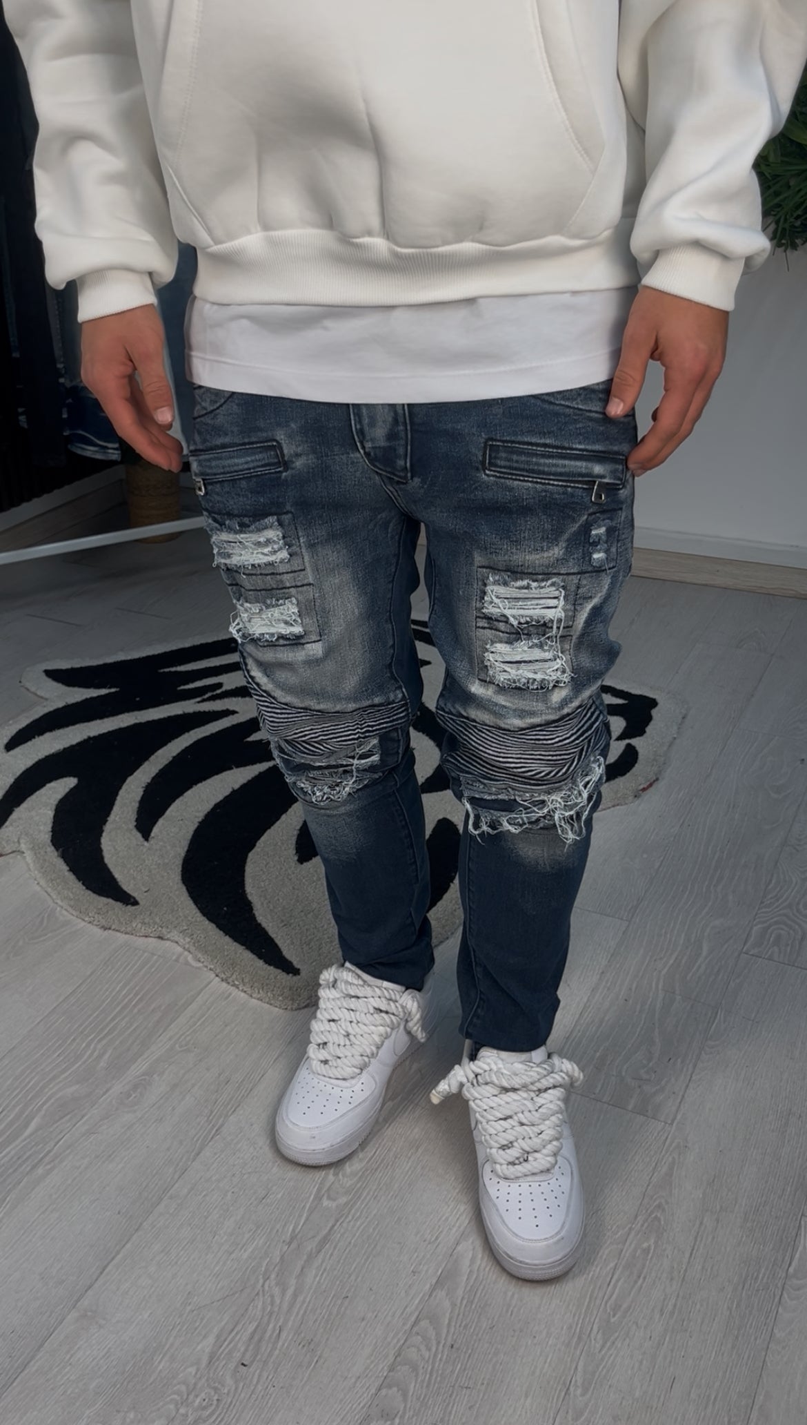 JEANS NEXUS BIKER BLUE