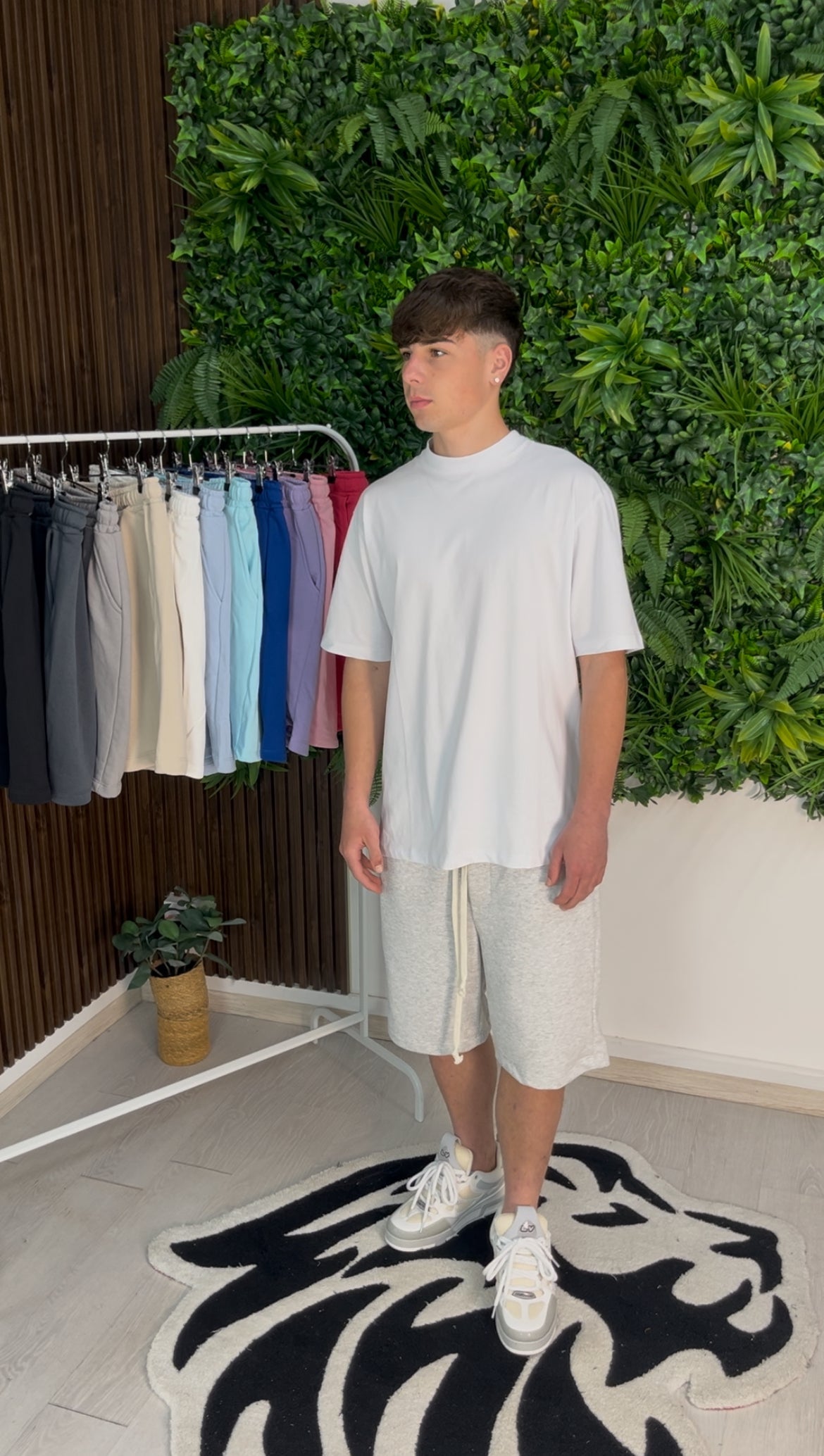 PANTALONCINO GRIGIO CHIARO