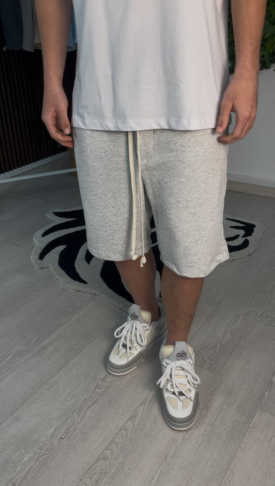 PANTALONCINO GRIGIO CHIARO