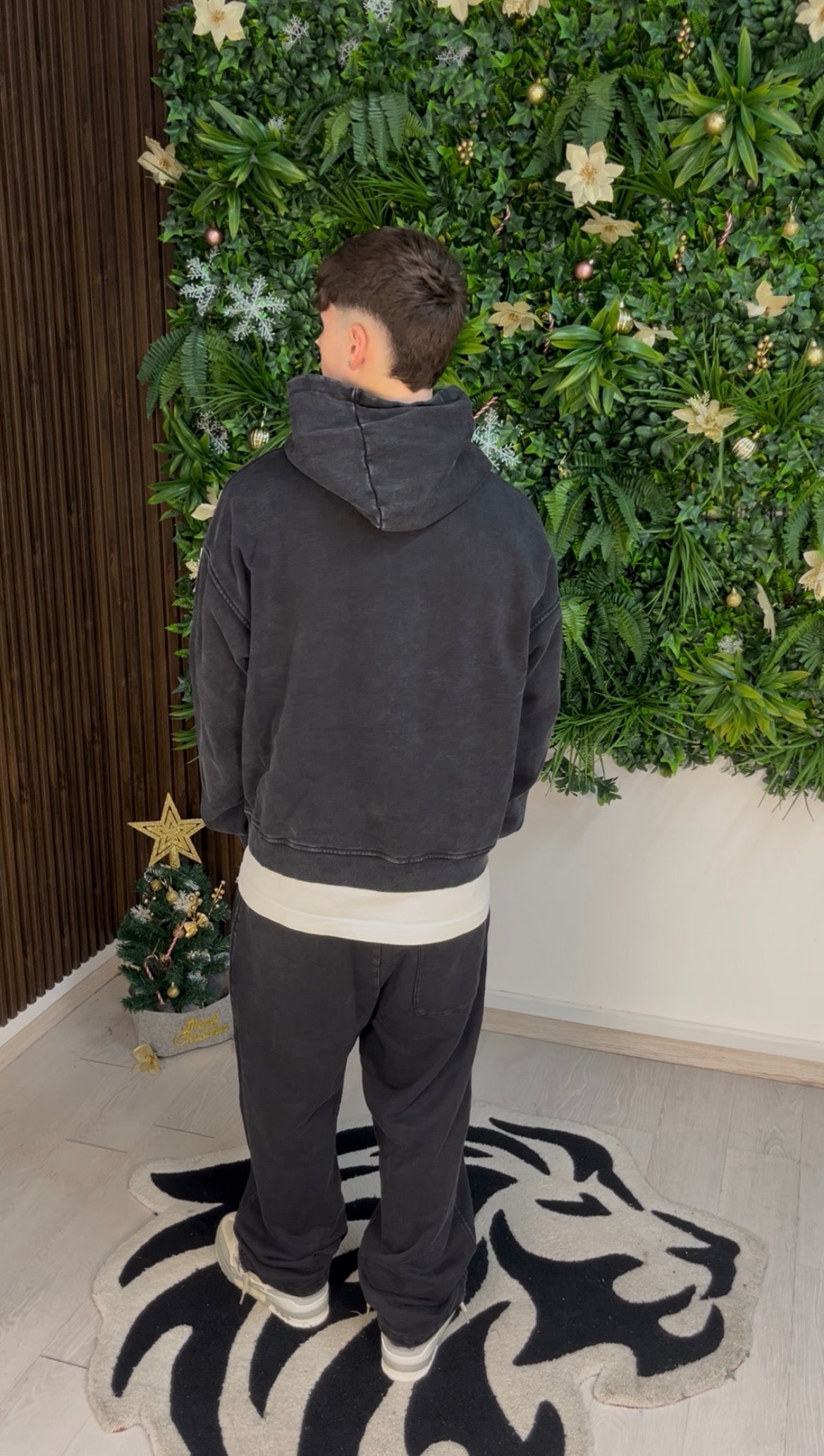 WASHED HOODIE BLACK