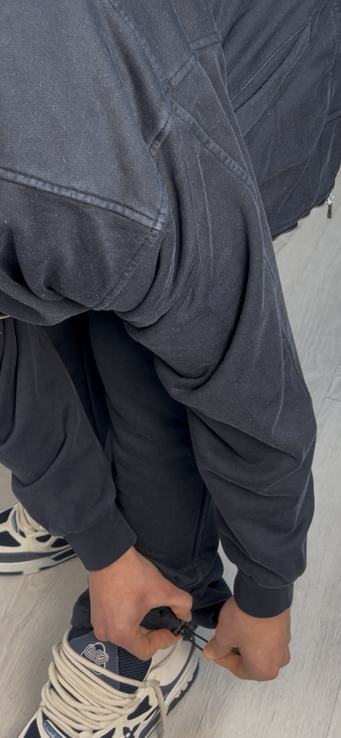 WASHED FLEX PANTS DARK BLUE