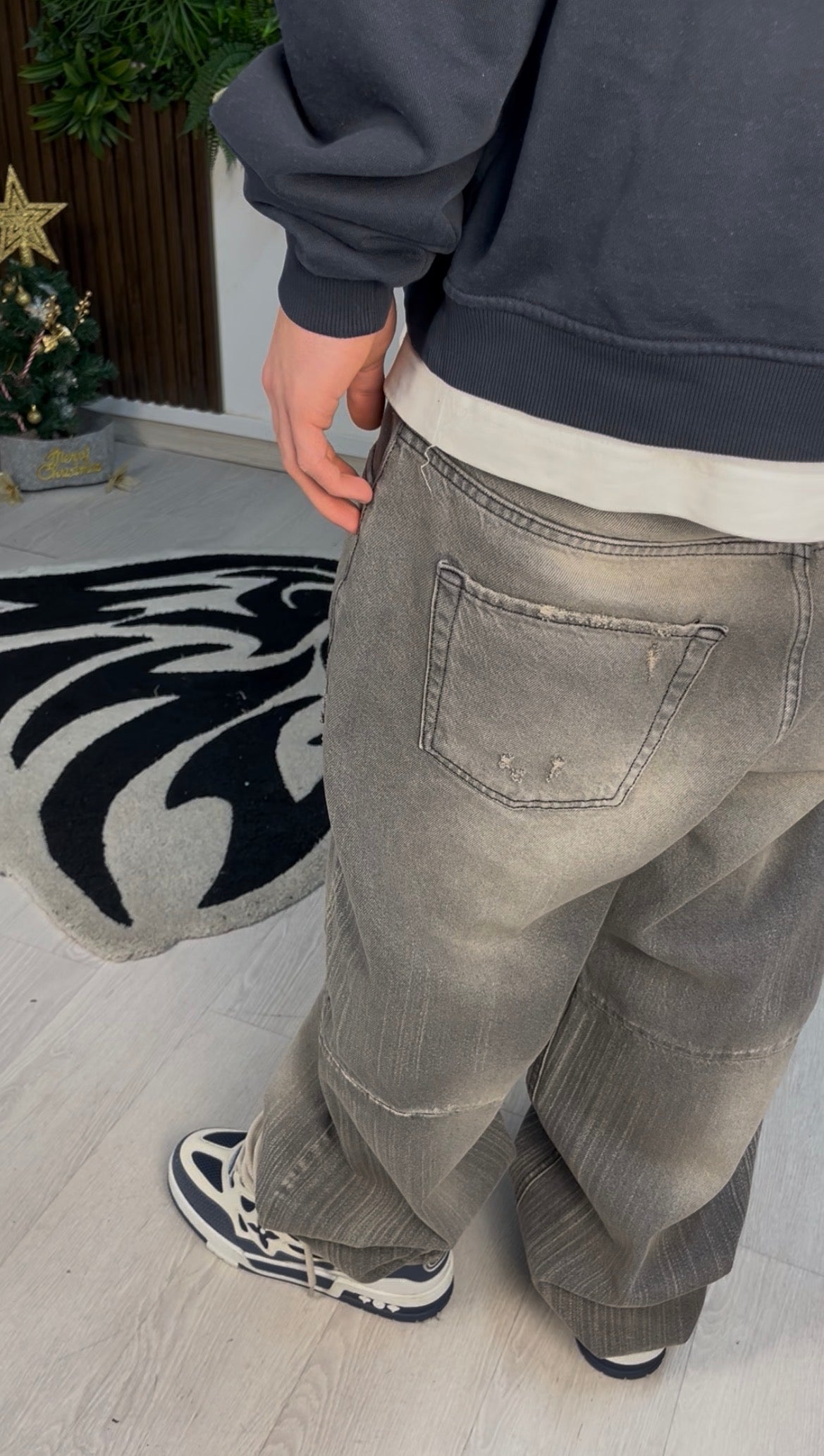 JEANS DAMAGE BALOON FIT