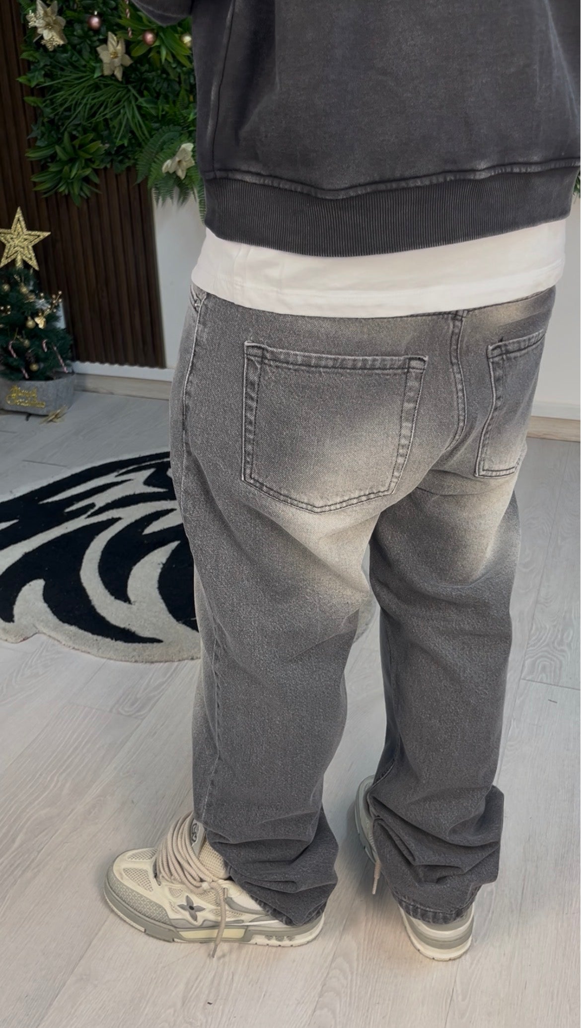 JEANS BAGGY GREY