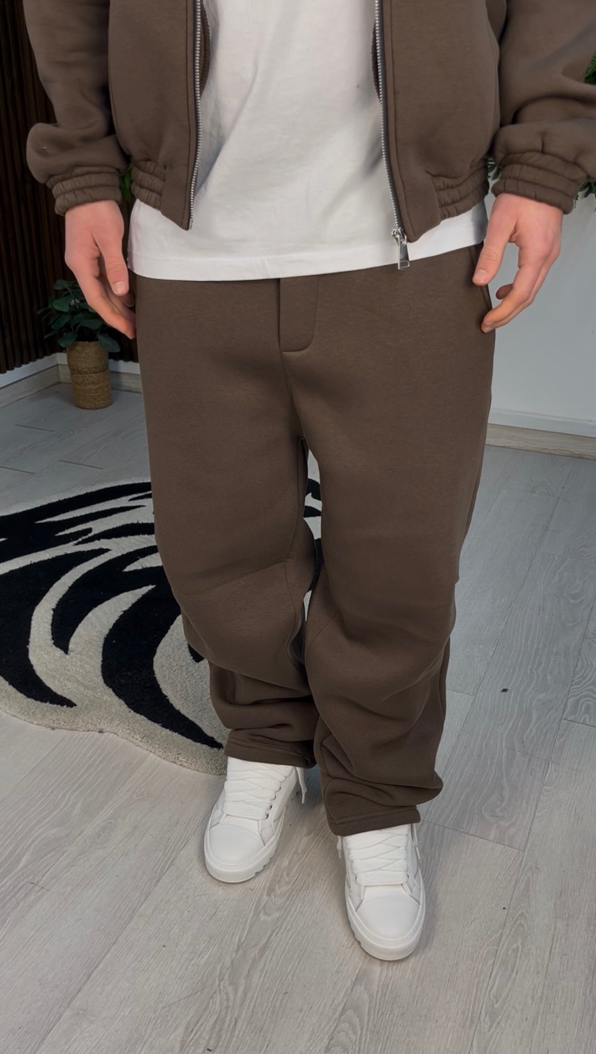 REFINED PANTS BROWN