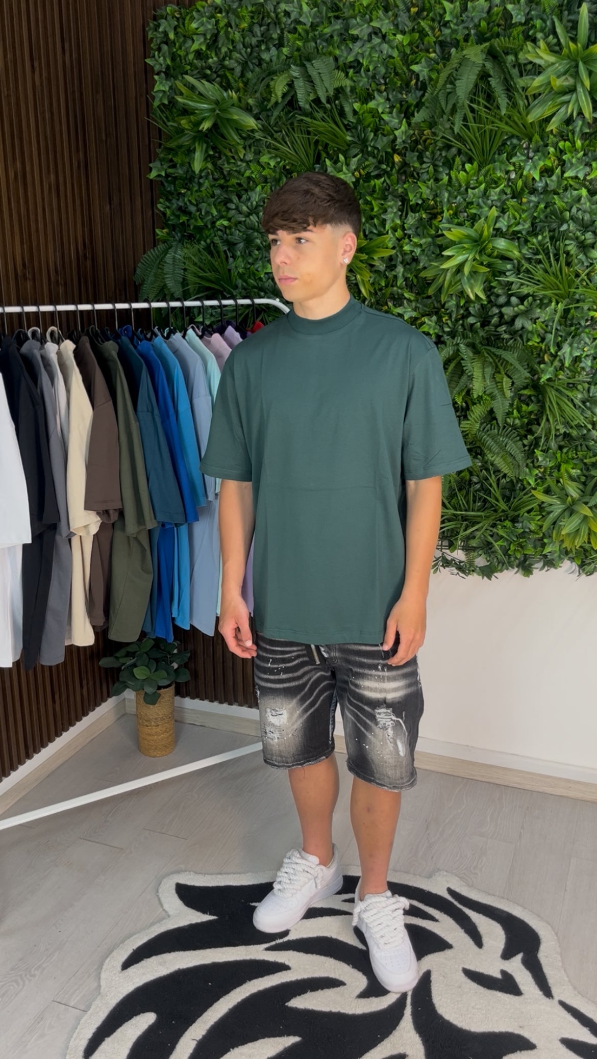 T-SHIRT COLLO ALTO VERDE