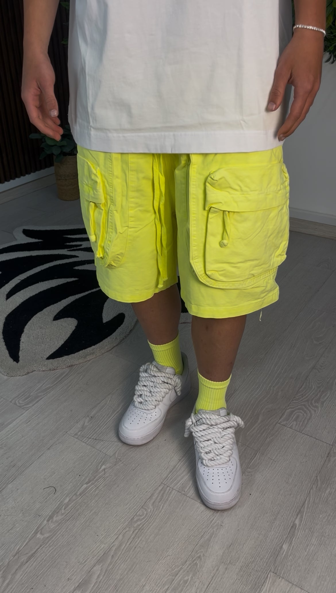 FRONT CARGO CORTI GIALLO FLUO