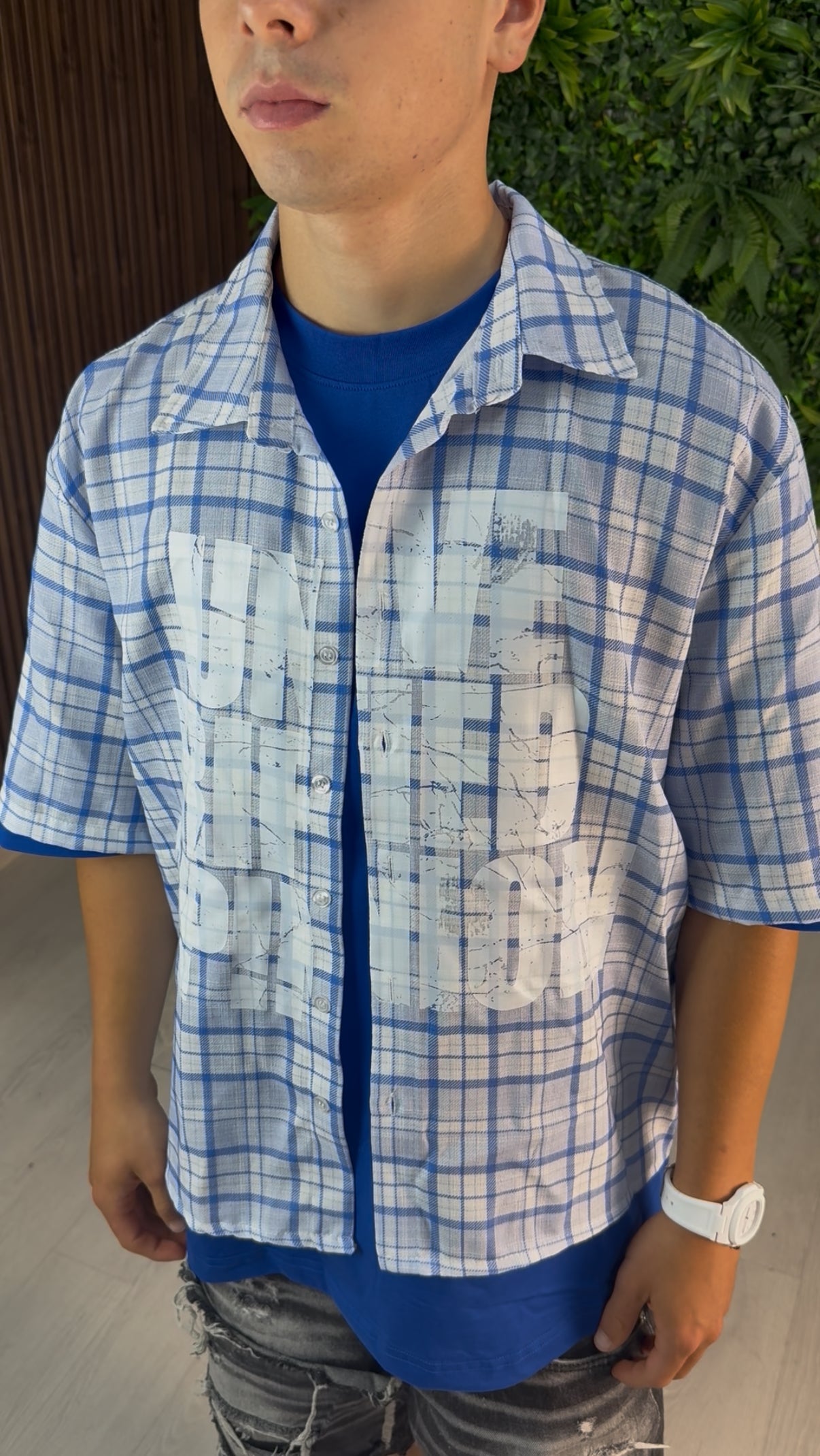 CAMICIA UNVERIFIED BLU