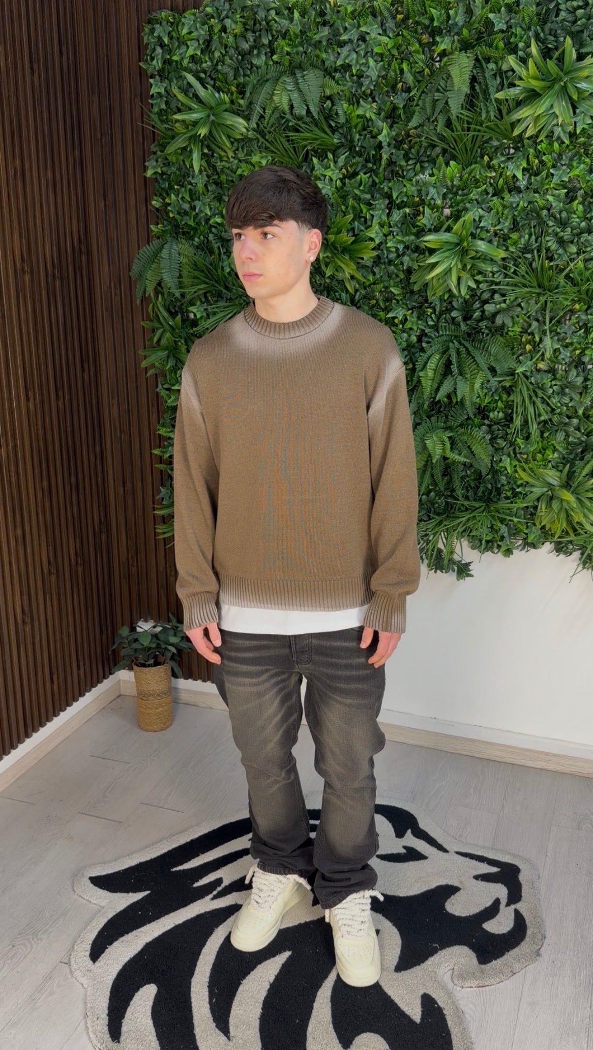 MAGLIONCINO SMOKE BROWN
