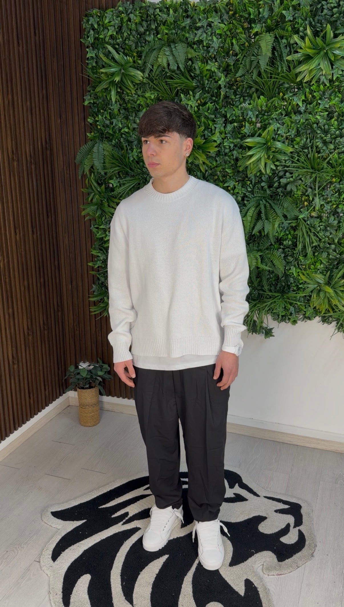 MAGLIONCINO CROP BIANCO