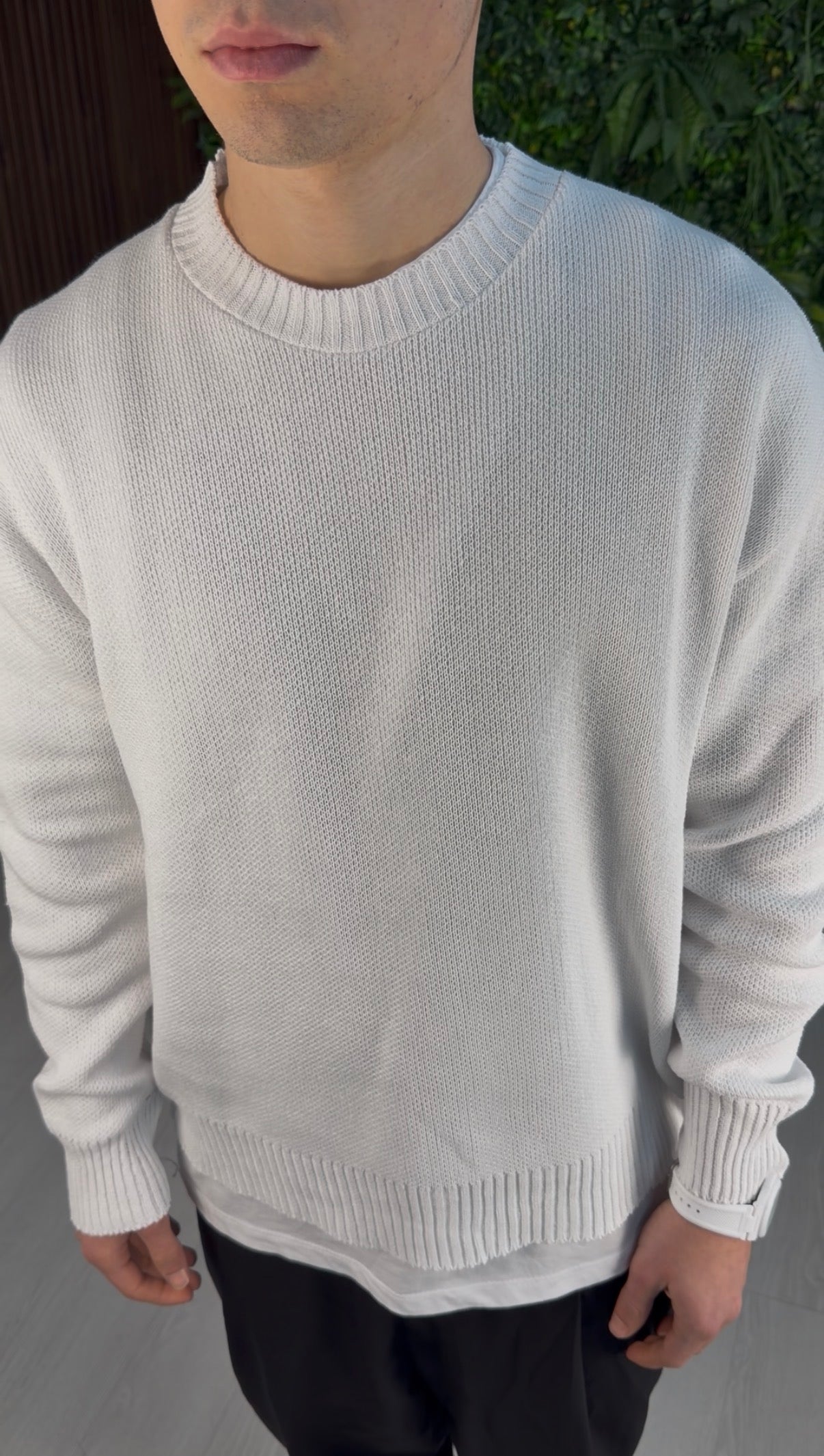 MAGLIONCINO CROP BIANCO